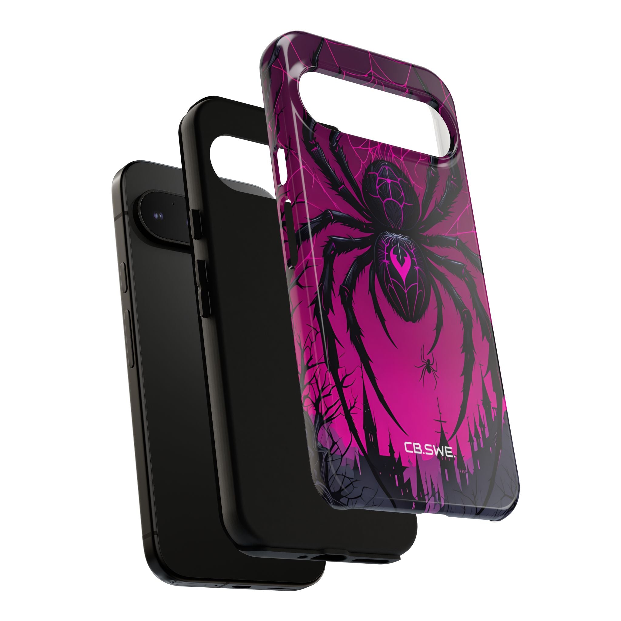Bedrohliche schwarze Spinne Dark Fantasy Google Pixel 9 – Robust