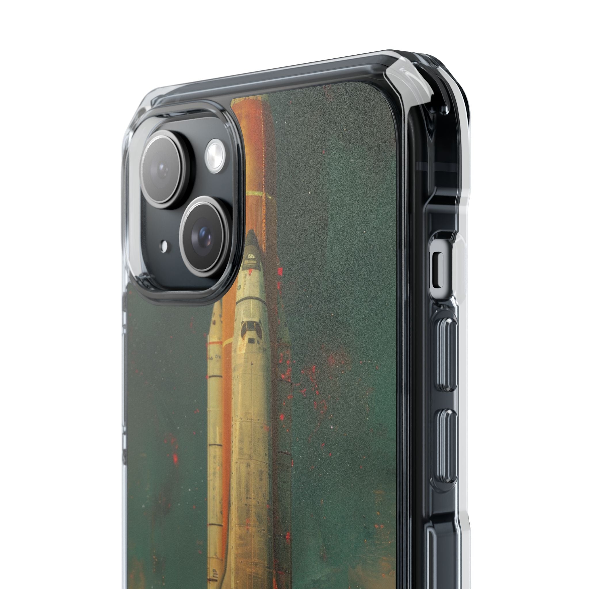 Cosmic Shuttle Ascent iPhone 15 - Impact Clear+