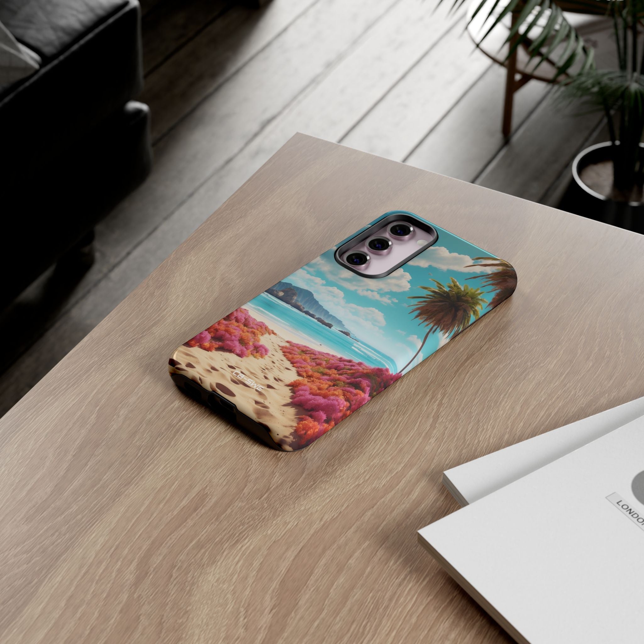 Tropical Flowers Frame - Samsung Case