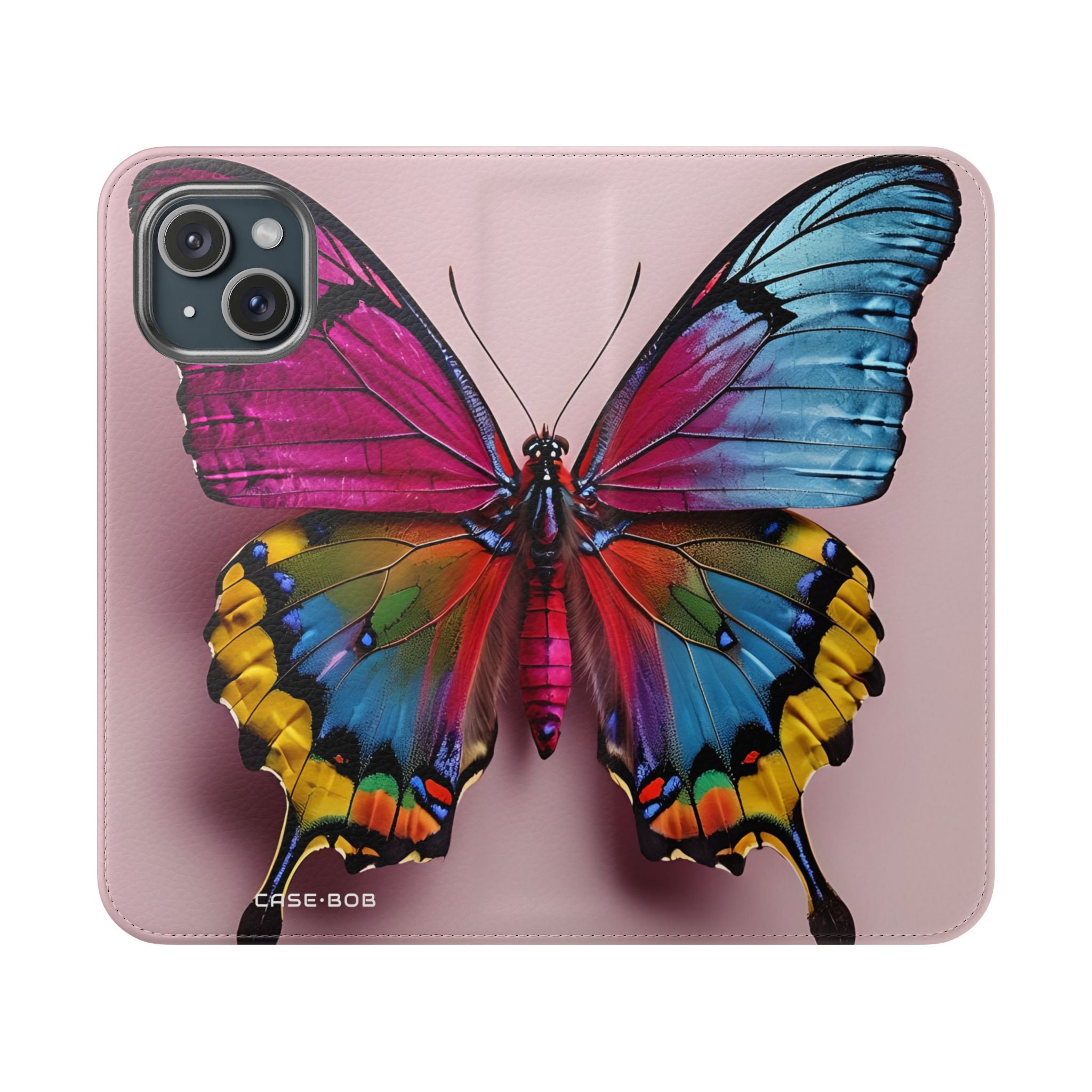 Vibrant Monarch - iPhone 15 Case - Wallet