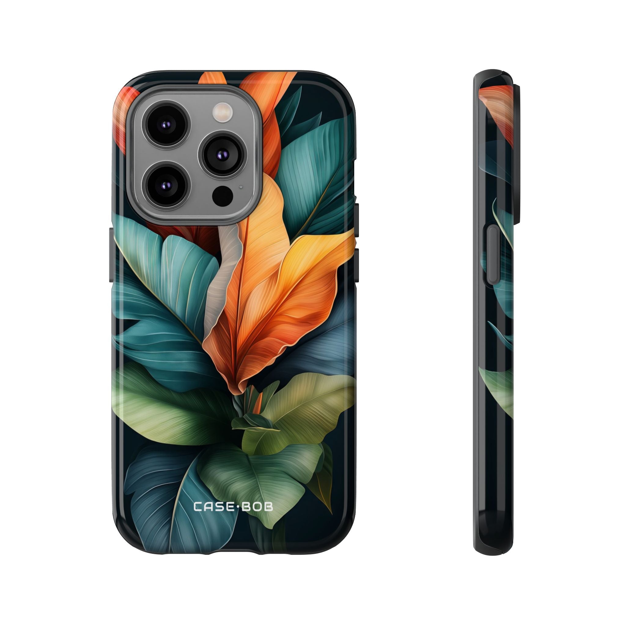 Tropical Leafburst iPhone 14 Pro Case - Tough