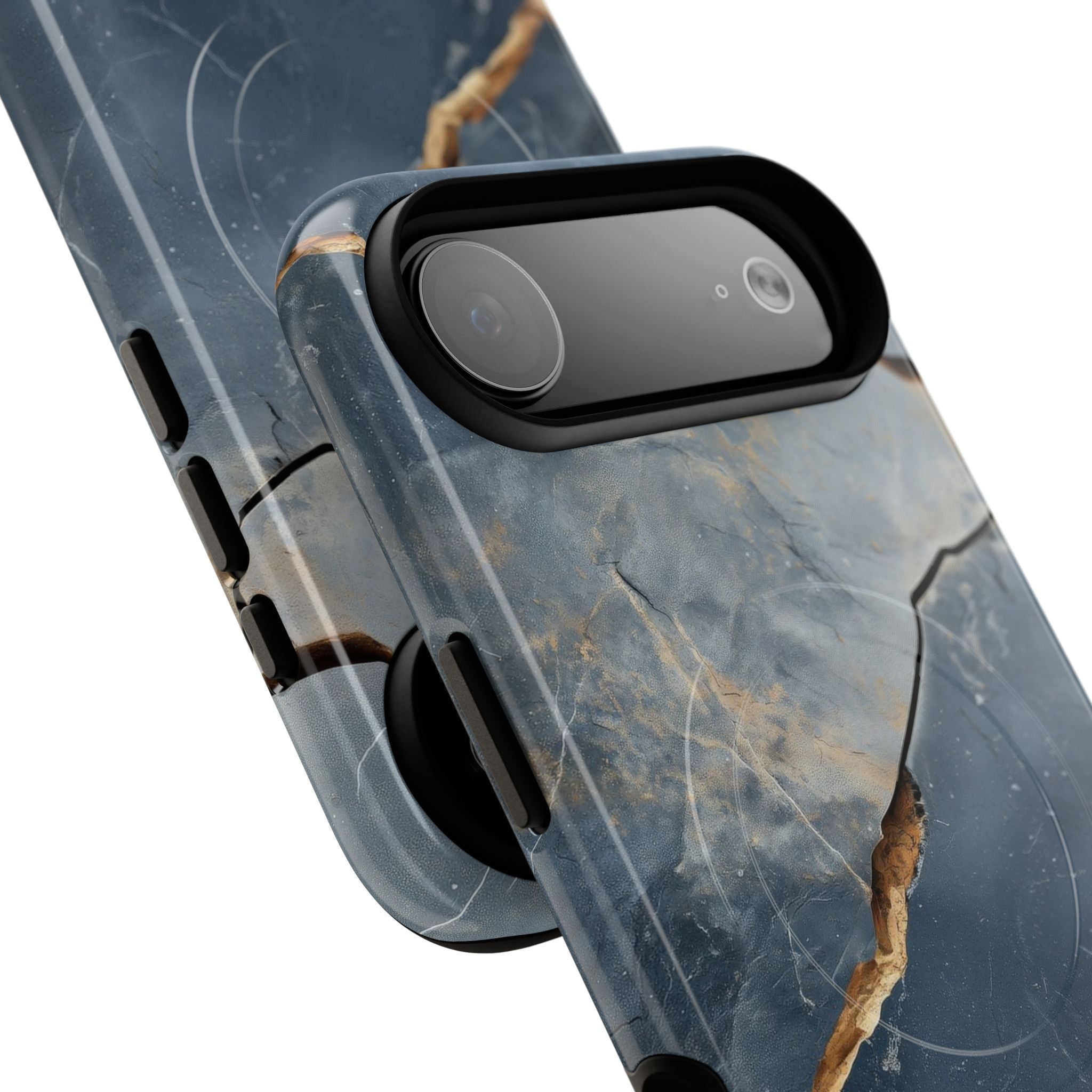 Jagged Vein Navy iPhone 17 Air Case - Tough+