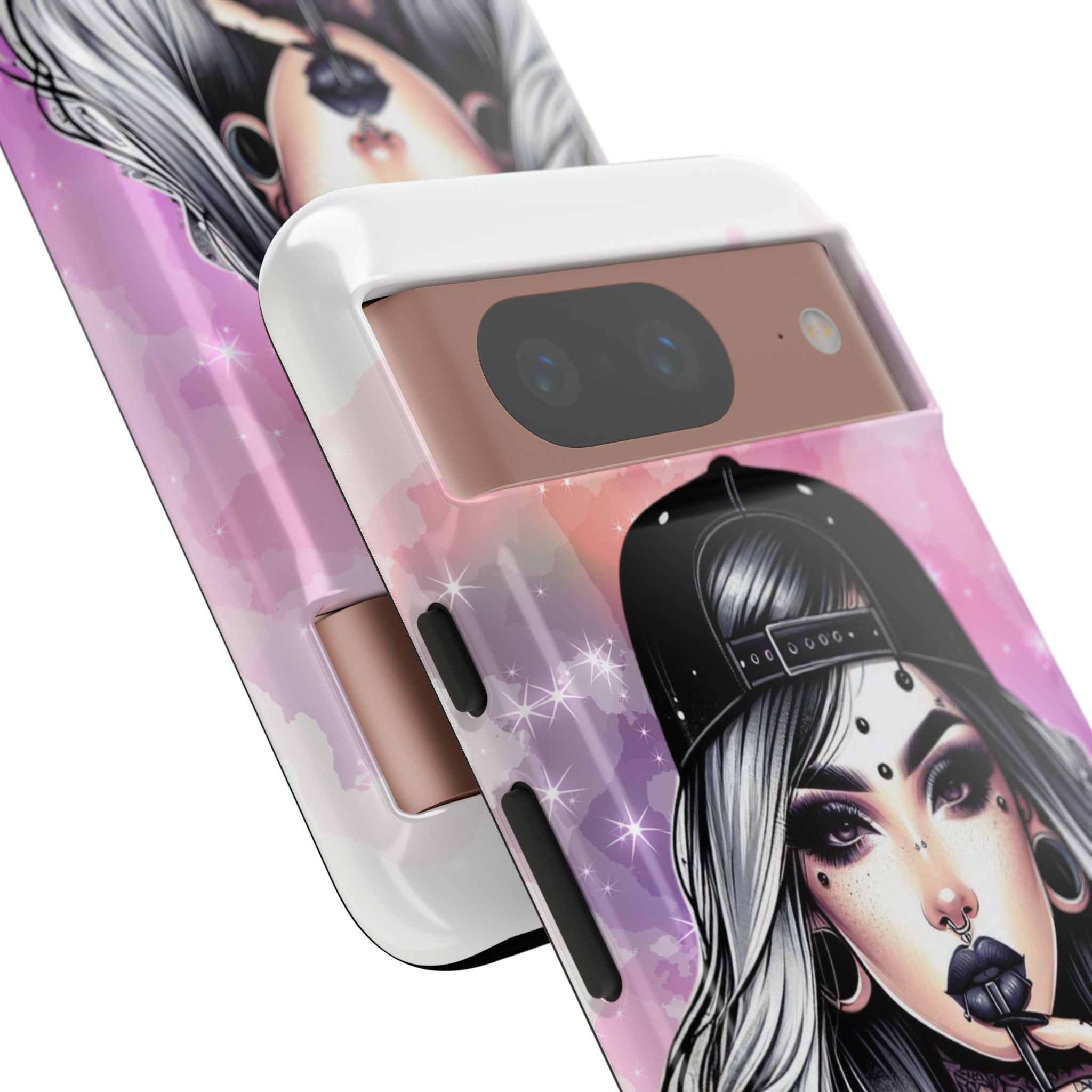 Silver Sip Nebula Google Pixel 8 Case - Tough