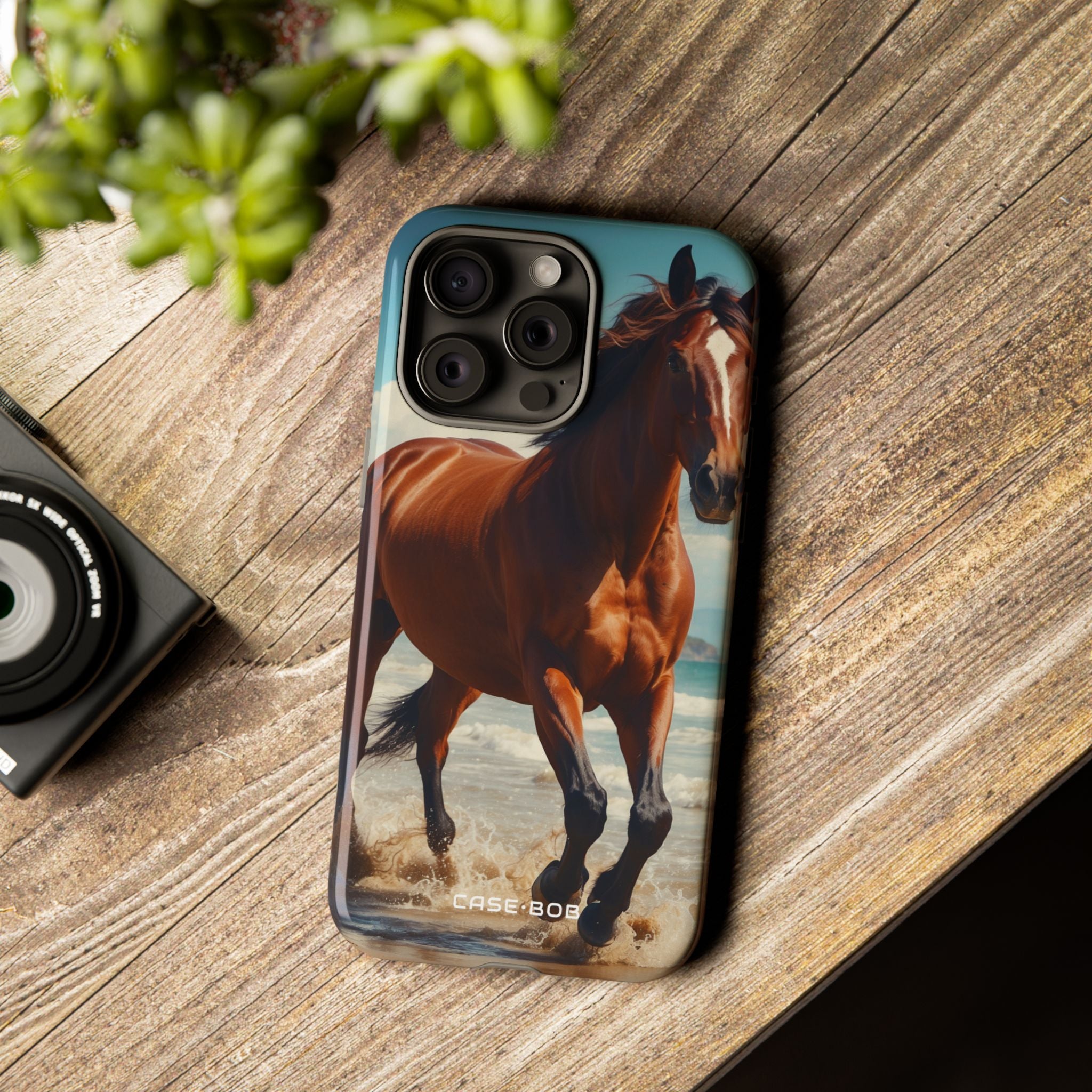 Blazing Horse iPhone 15 Pro Max Case - Tough