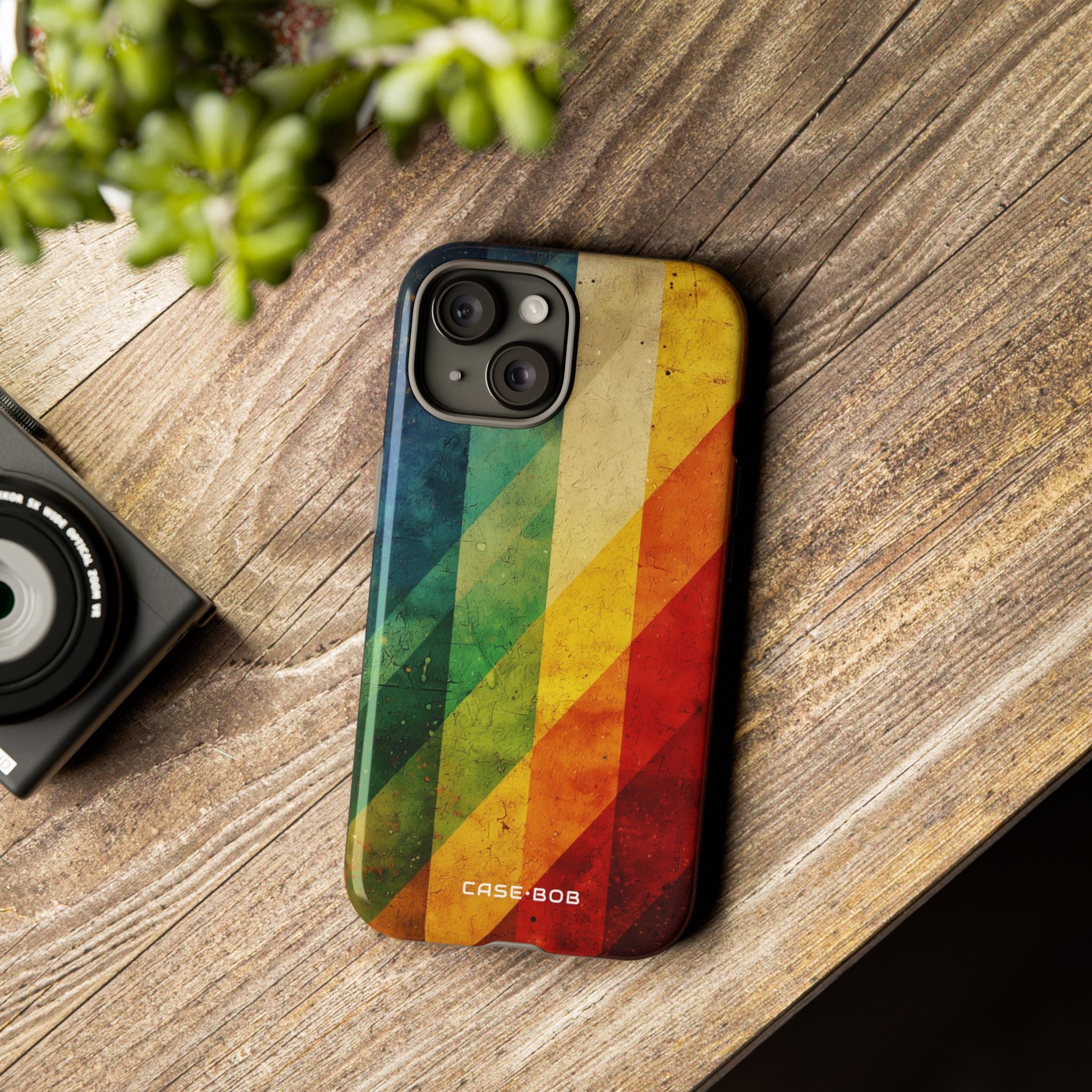 Diagonal Spectrum iPhone 15 Case - Tough