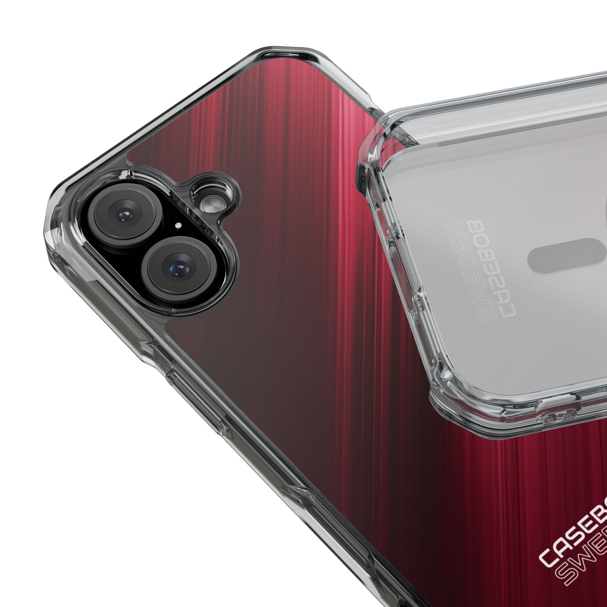 Crimson Drift Motion iPhone 16 - Impact Clear+