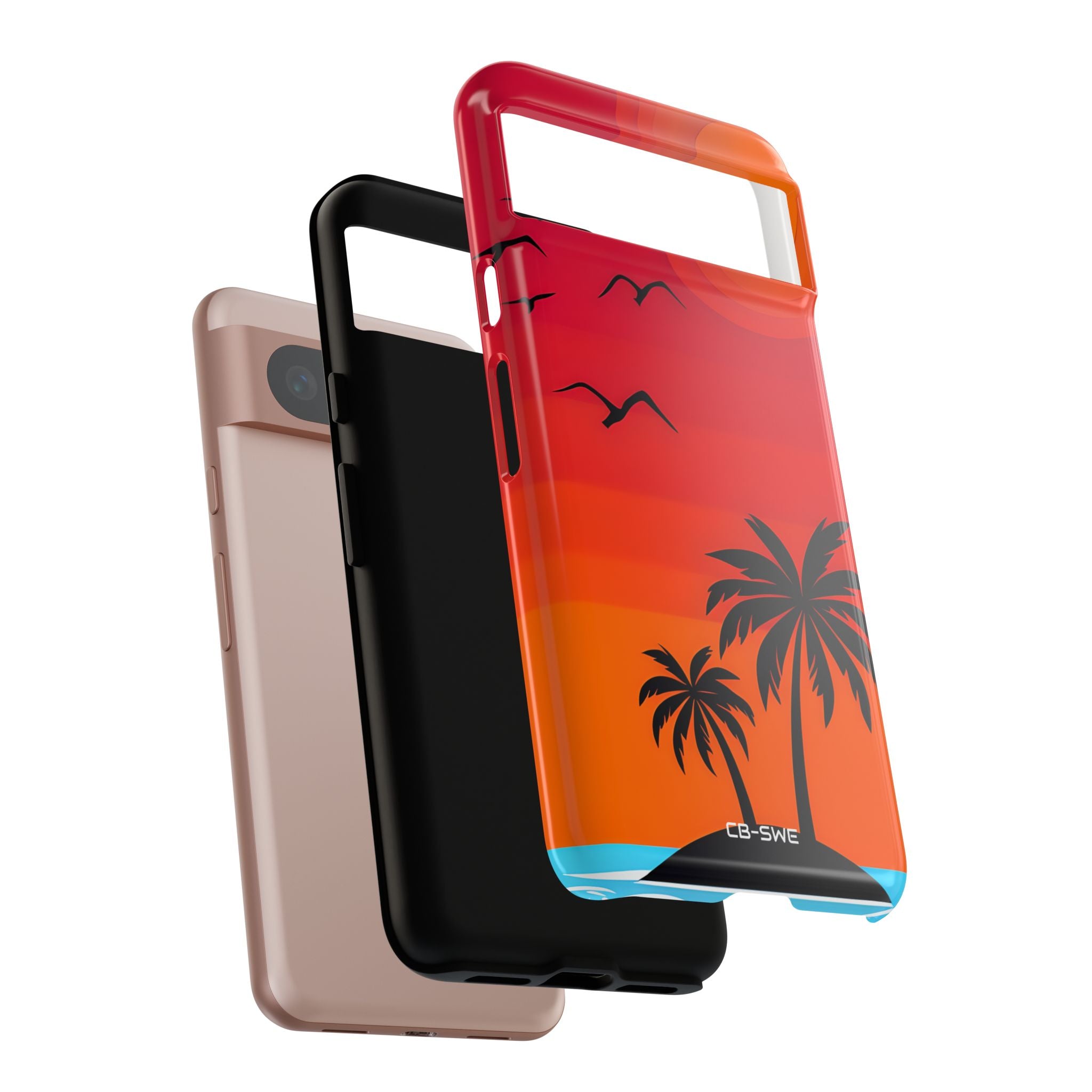 Summer Sunset Silhouettes - Google Pixel Case