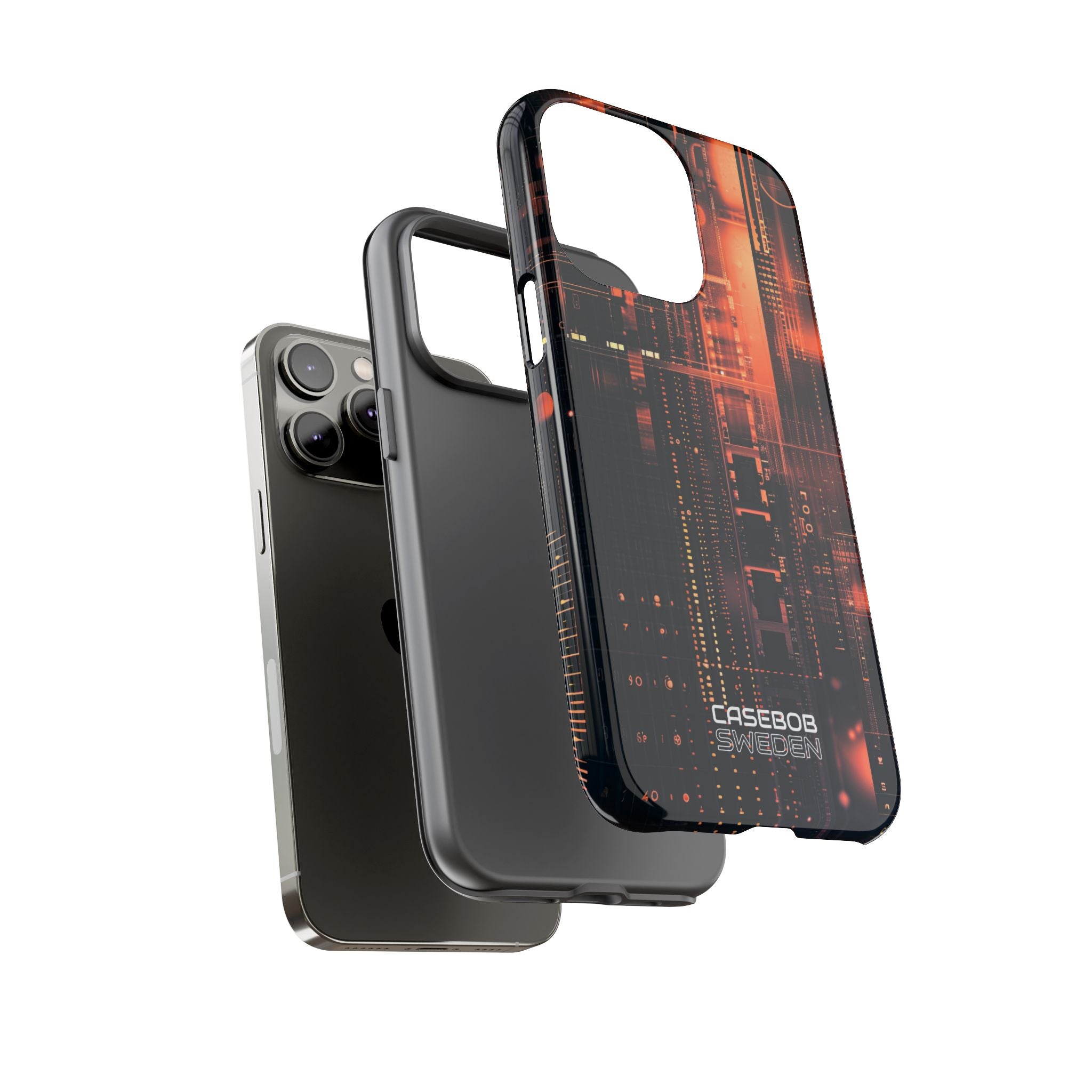 Neon Circuit Dreams iPhone 14 - Tough
