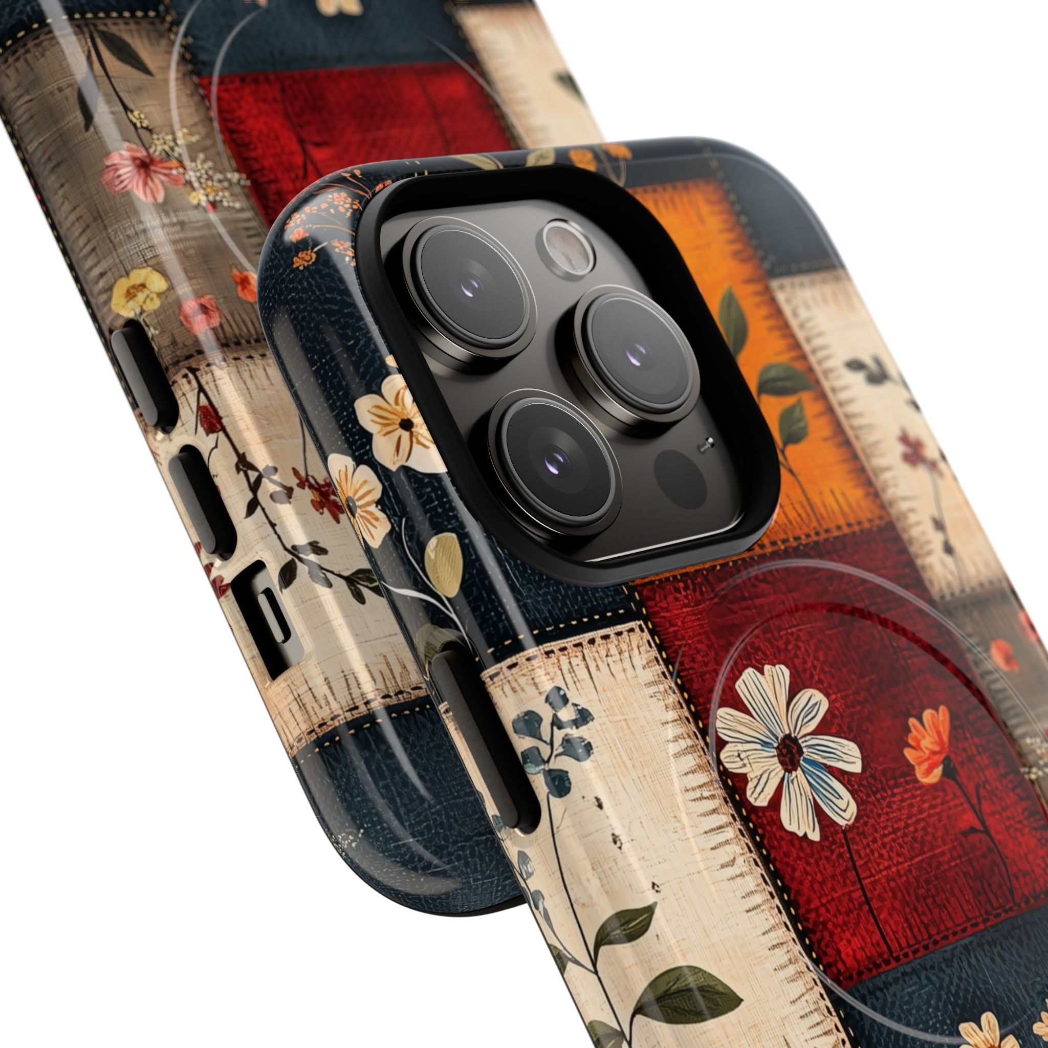 Patchwork Blooms iPhone 14 Pro Case - Tough+