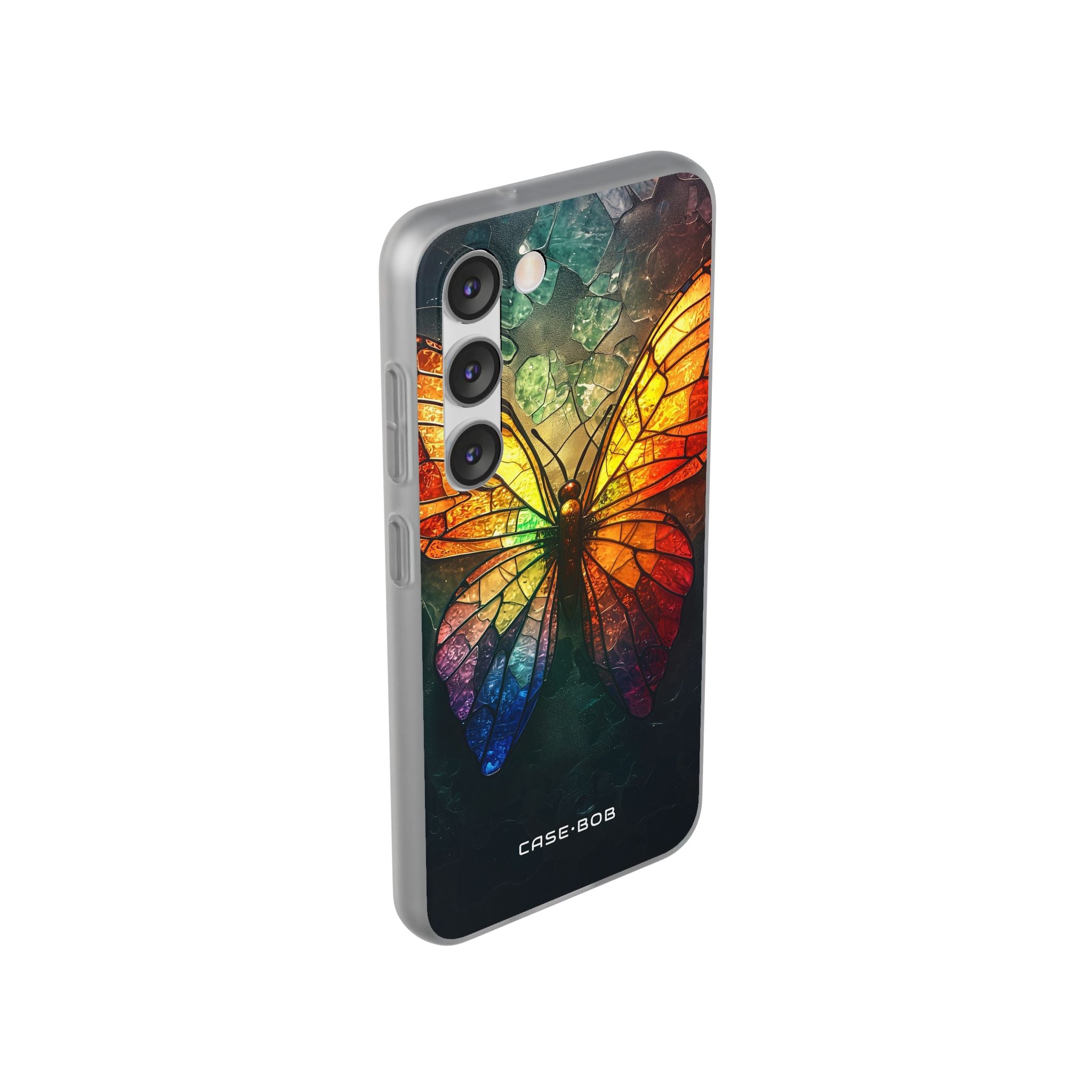 Stained Glass Butterfly Samsung S23 Case - Soft