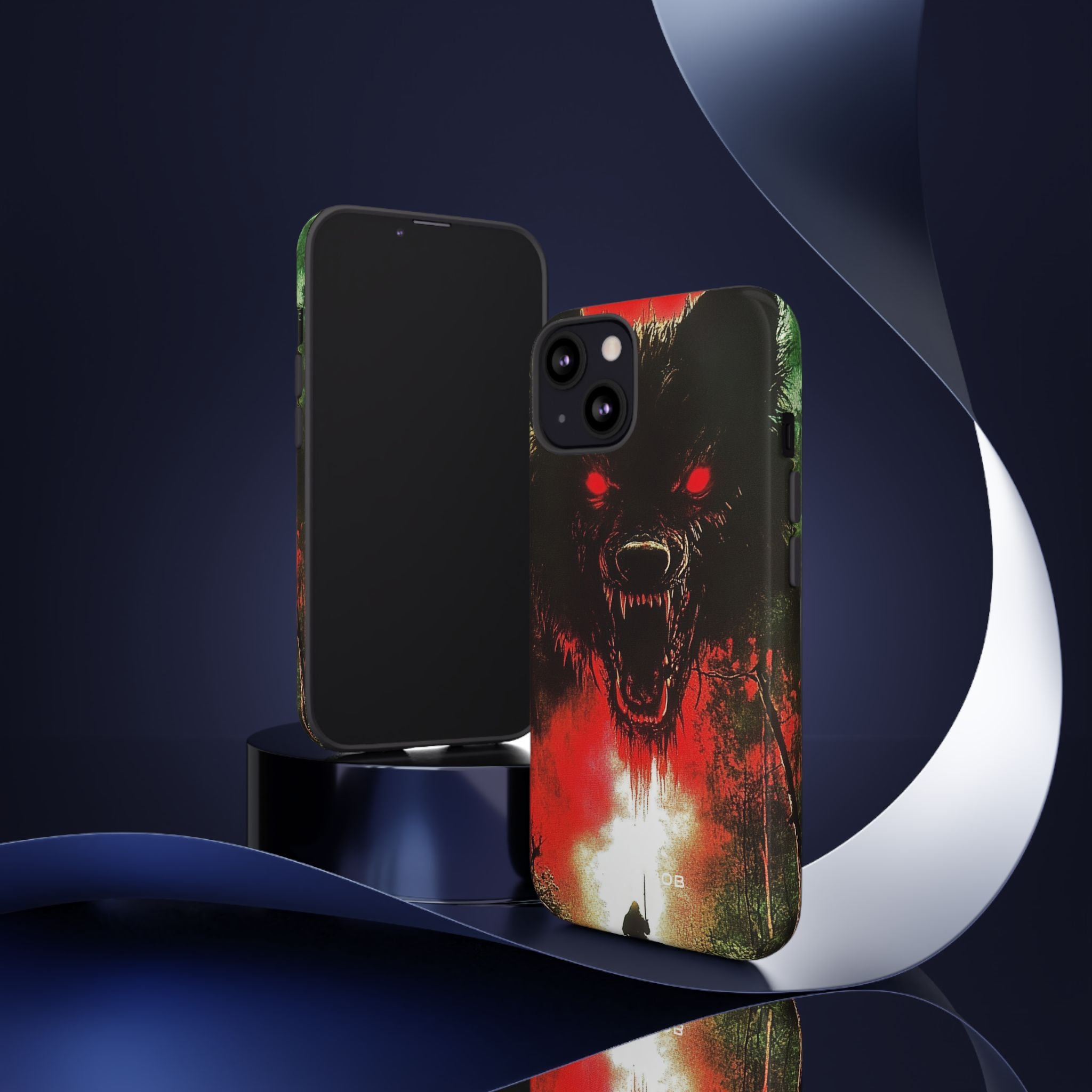 Crimson Wolf iPhone 13 Case - Tough