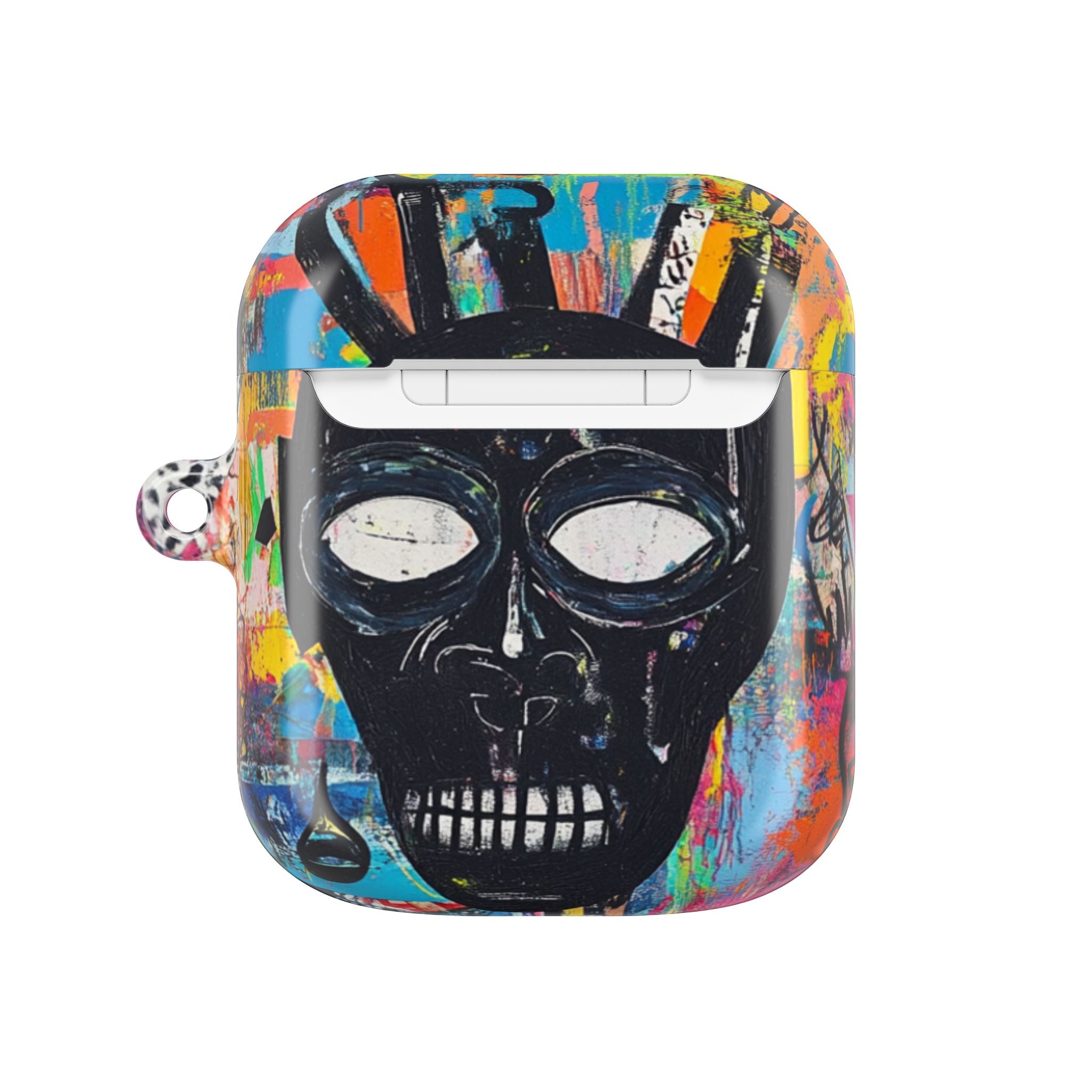 Neon Skull Burst - AirPods Case