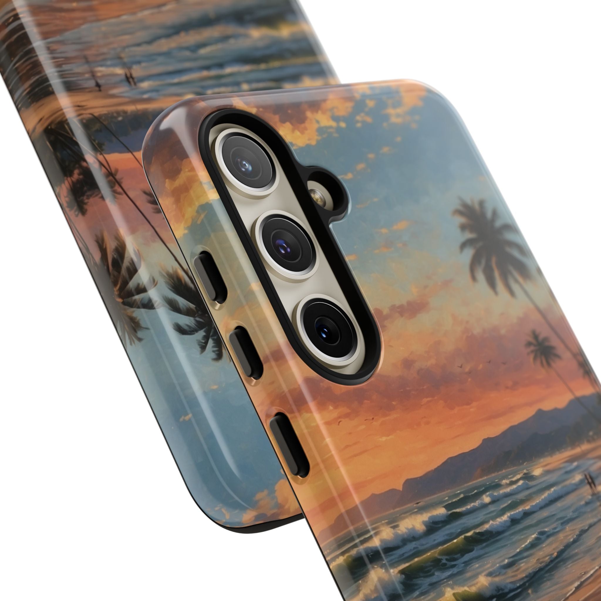 Golden Waves Embrace - Samsung Case