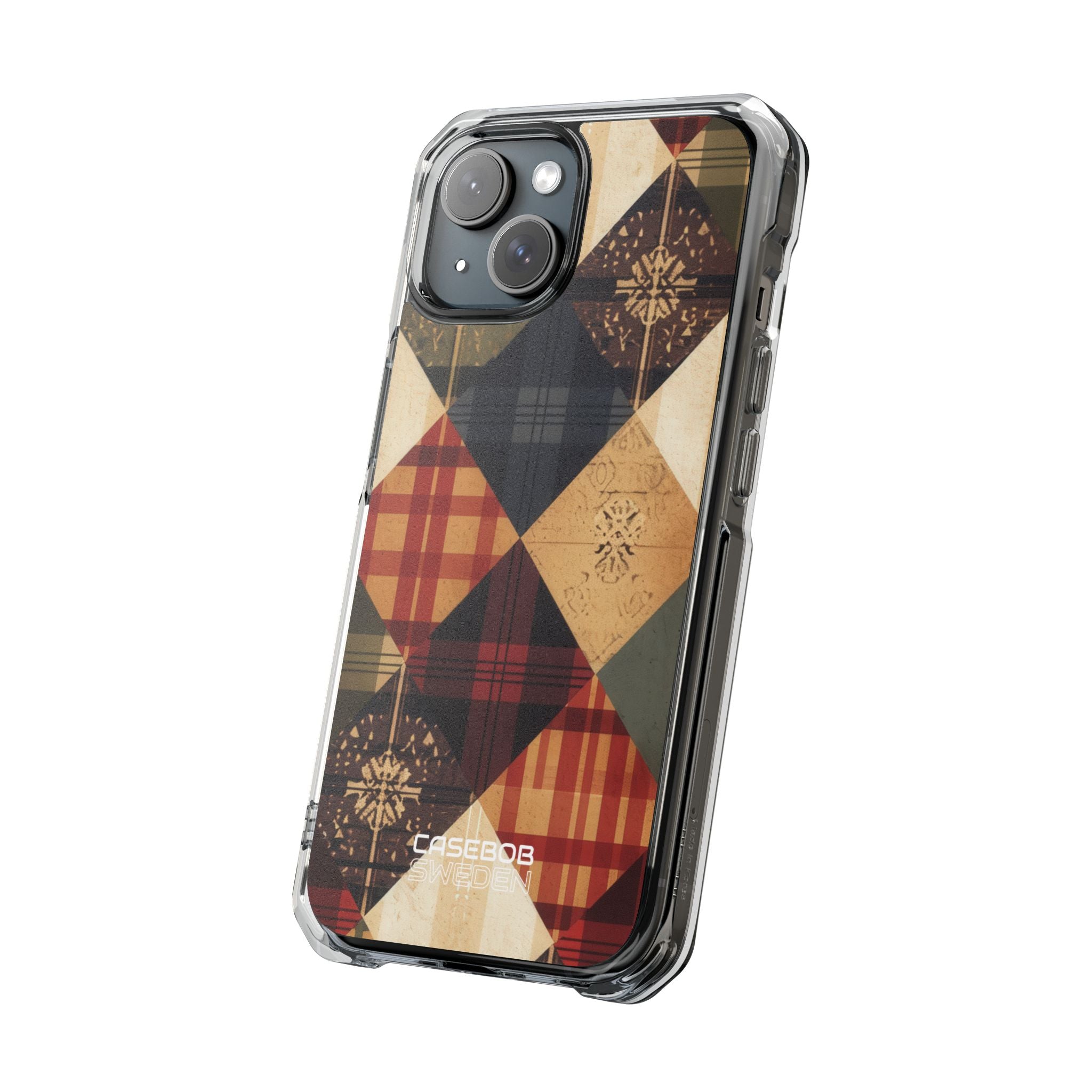 Rustic Quilt Charm iPhone 15 - Impact Clear+