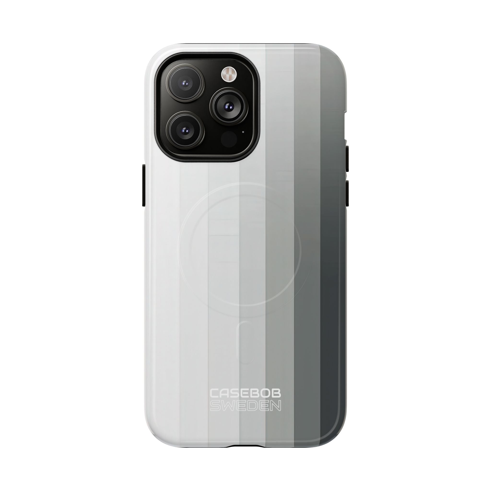 Silver Gradient Stripes iPhone 14 - Tough+