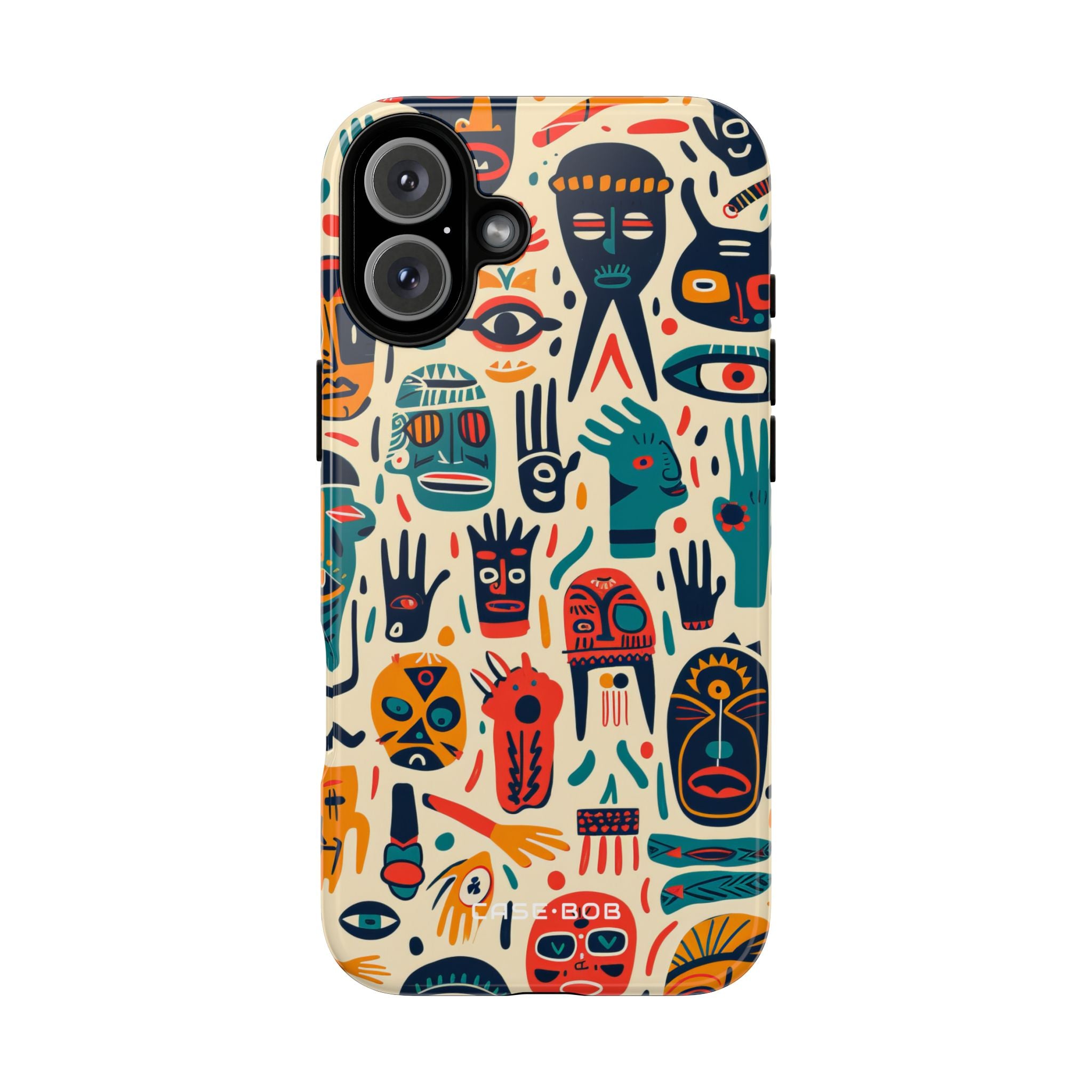 Masked Hands Yellow iPhone 16 Plus Case - Tough