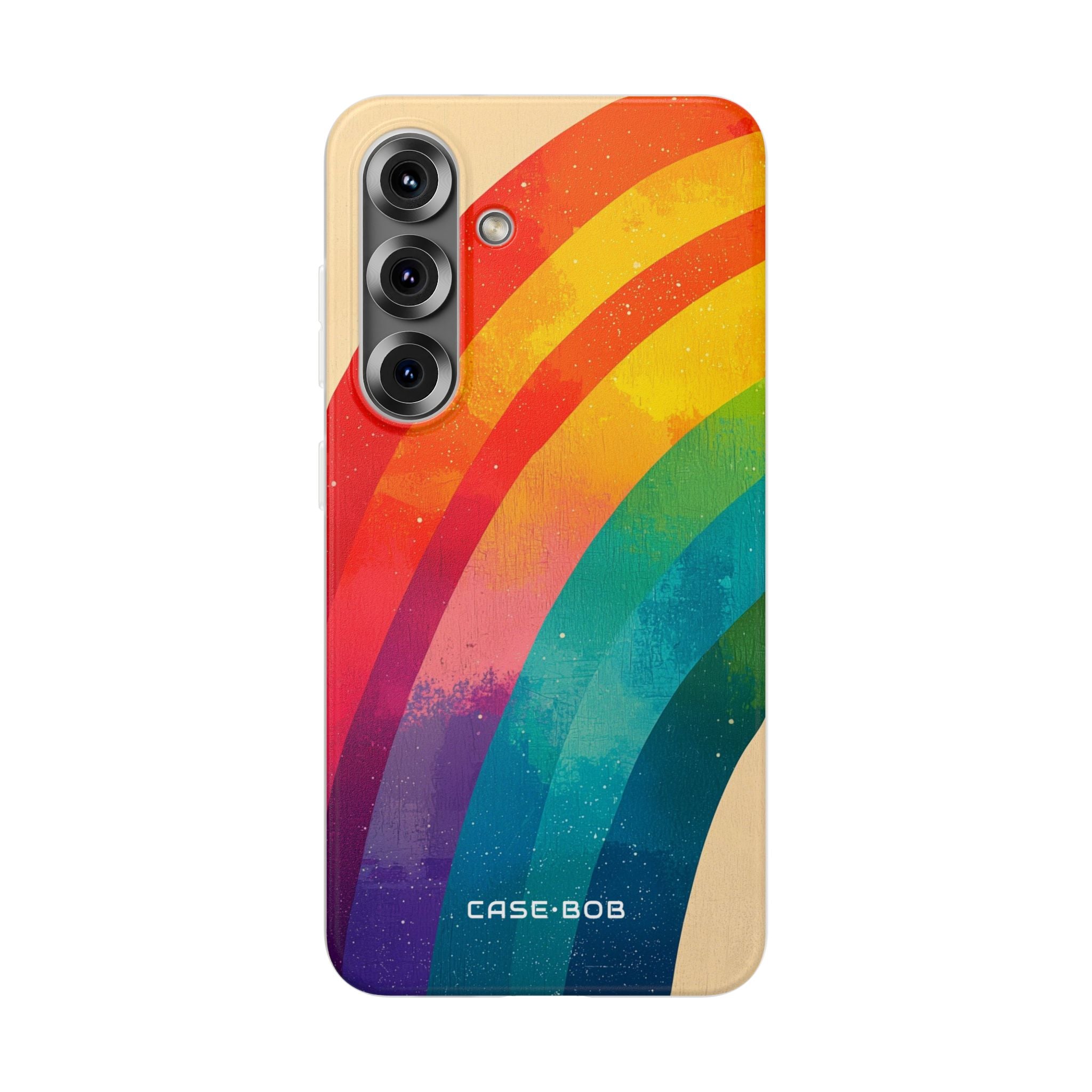 Textured Rainbow Arc Samsung S25 Case - Soft