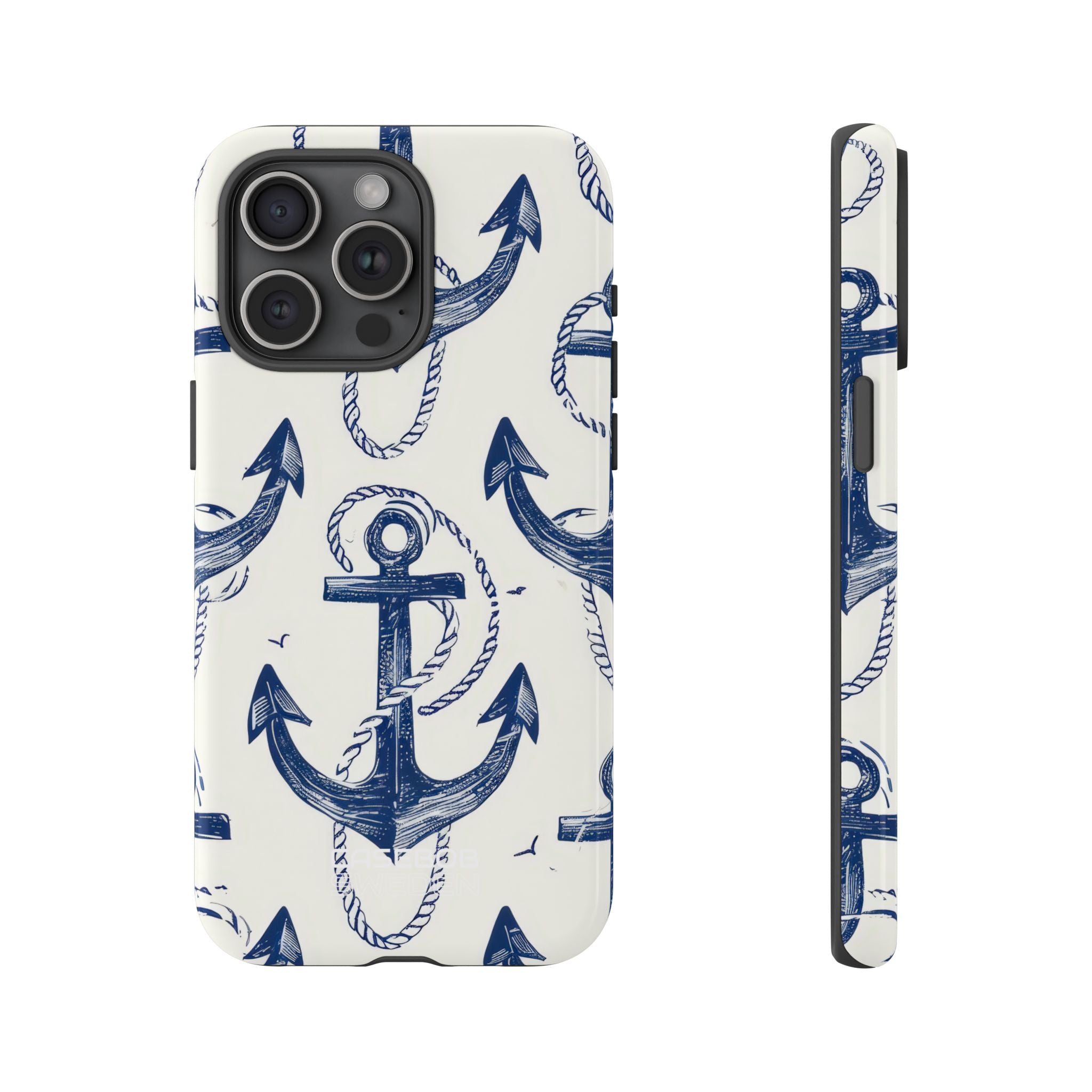 Arazzo con Ancora Blu Navy iPhone 15 - Tough