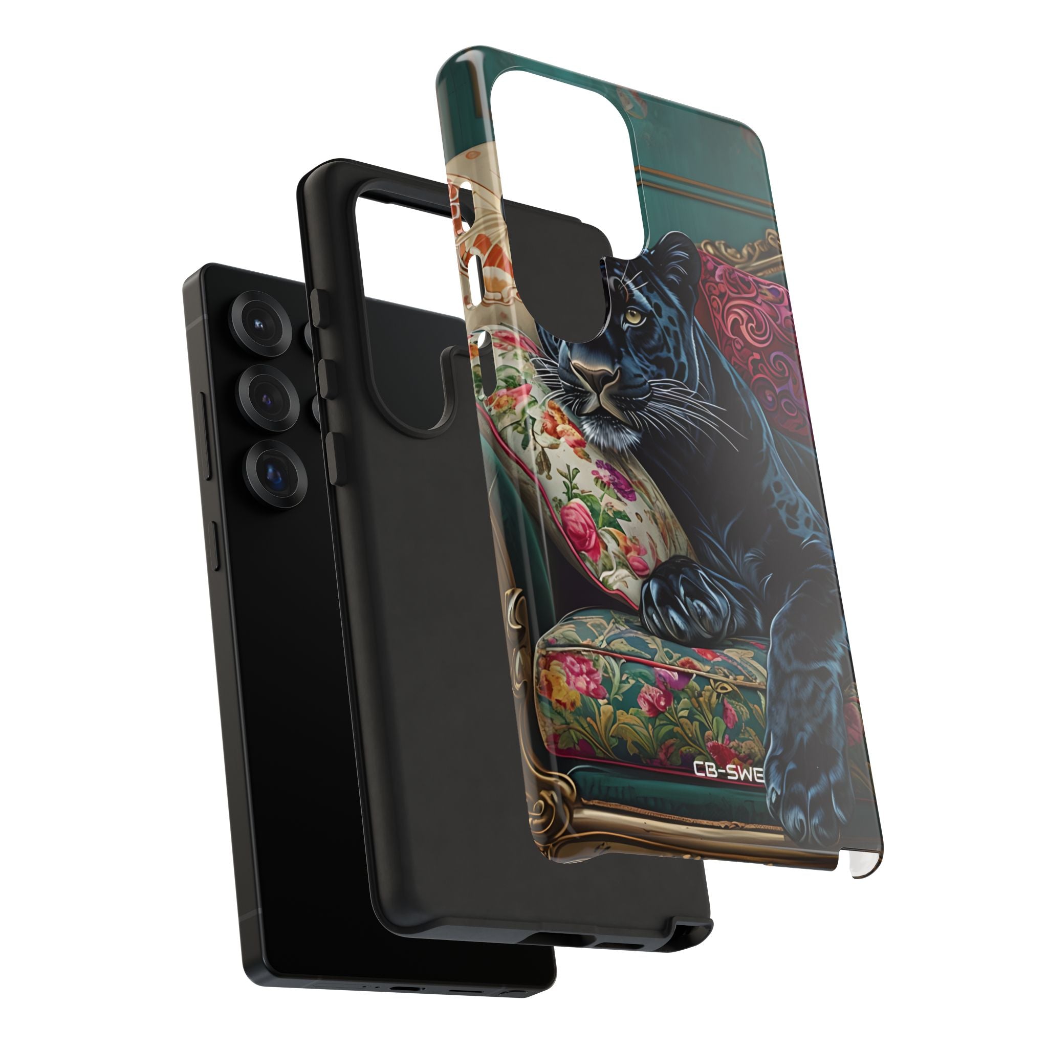 Panther on Vintage Chaise - Samsung Case