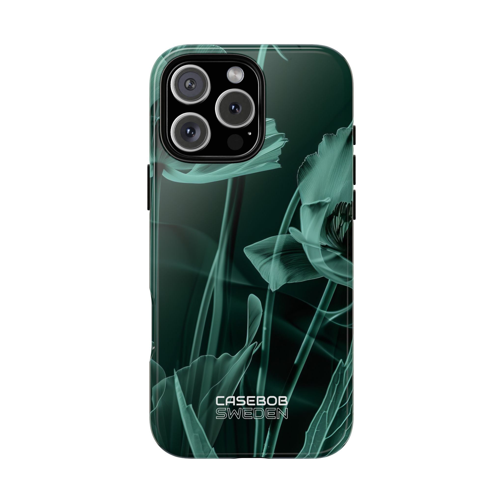 Teal Bloom Radiance iPhone 16 - Tough