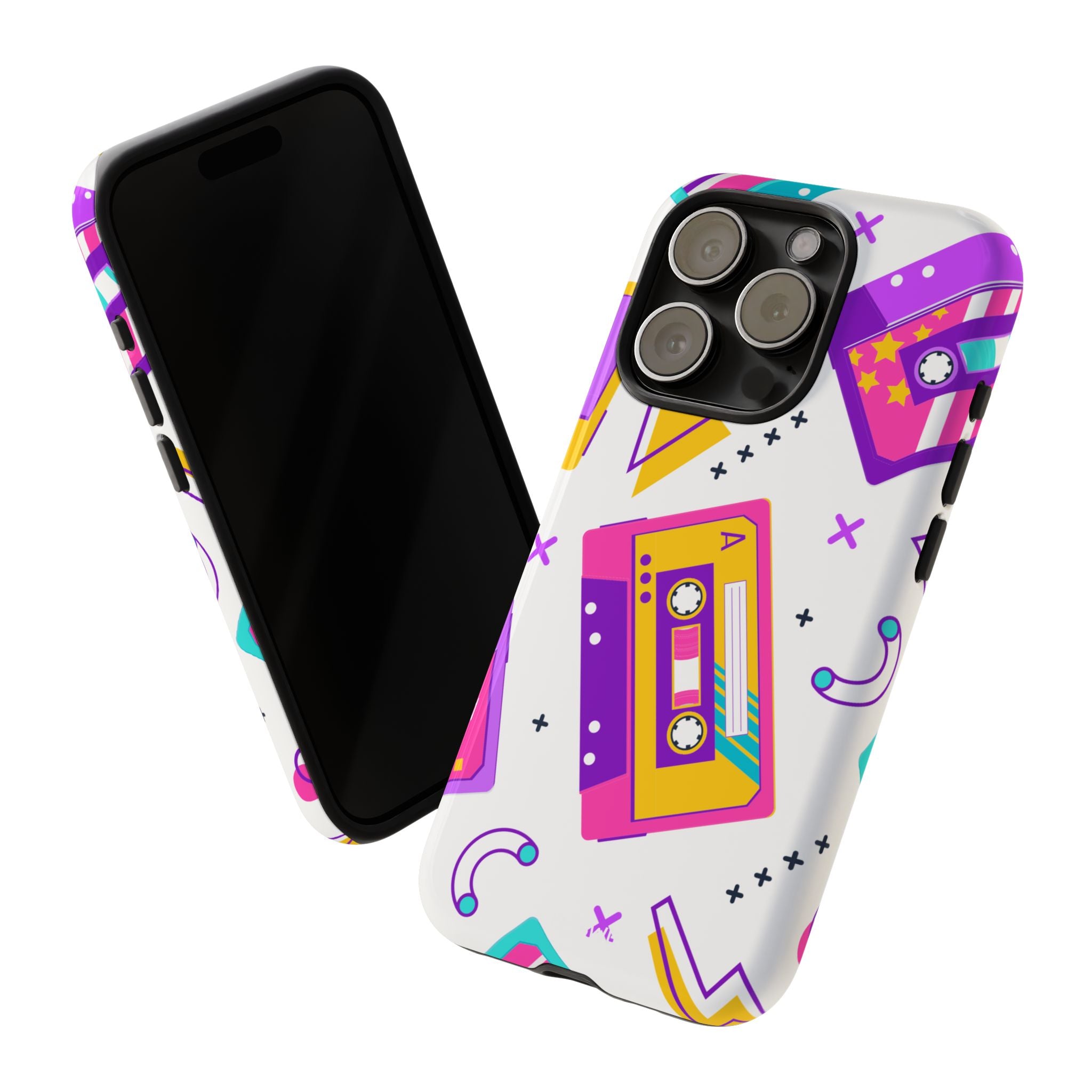 Retro Cassette Chaos - iPhone Case
