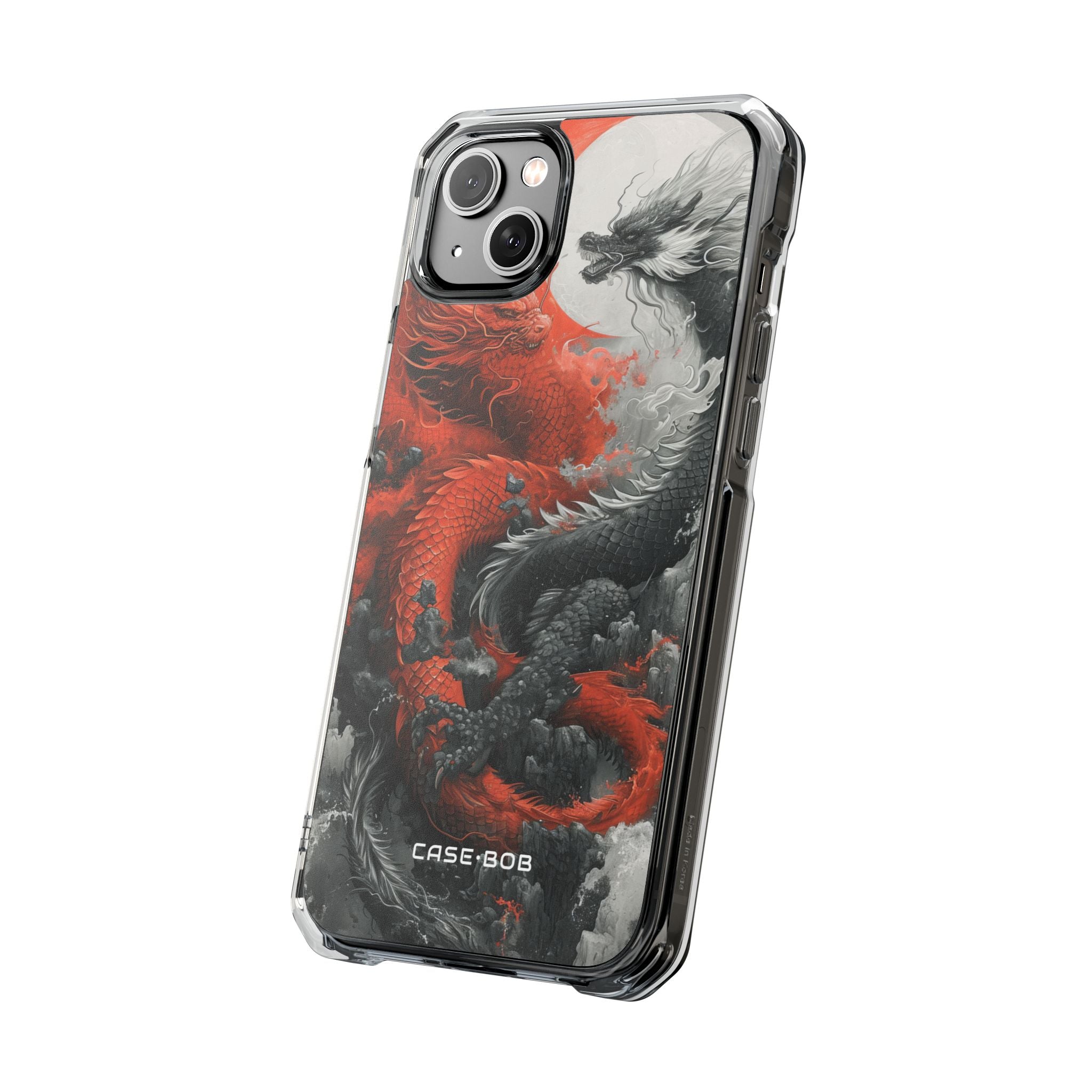 Twin Dragons Crimson iPhone 14 Plus Case - Impact