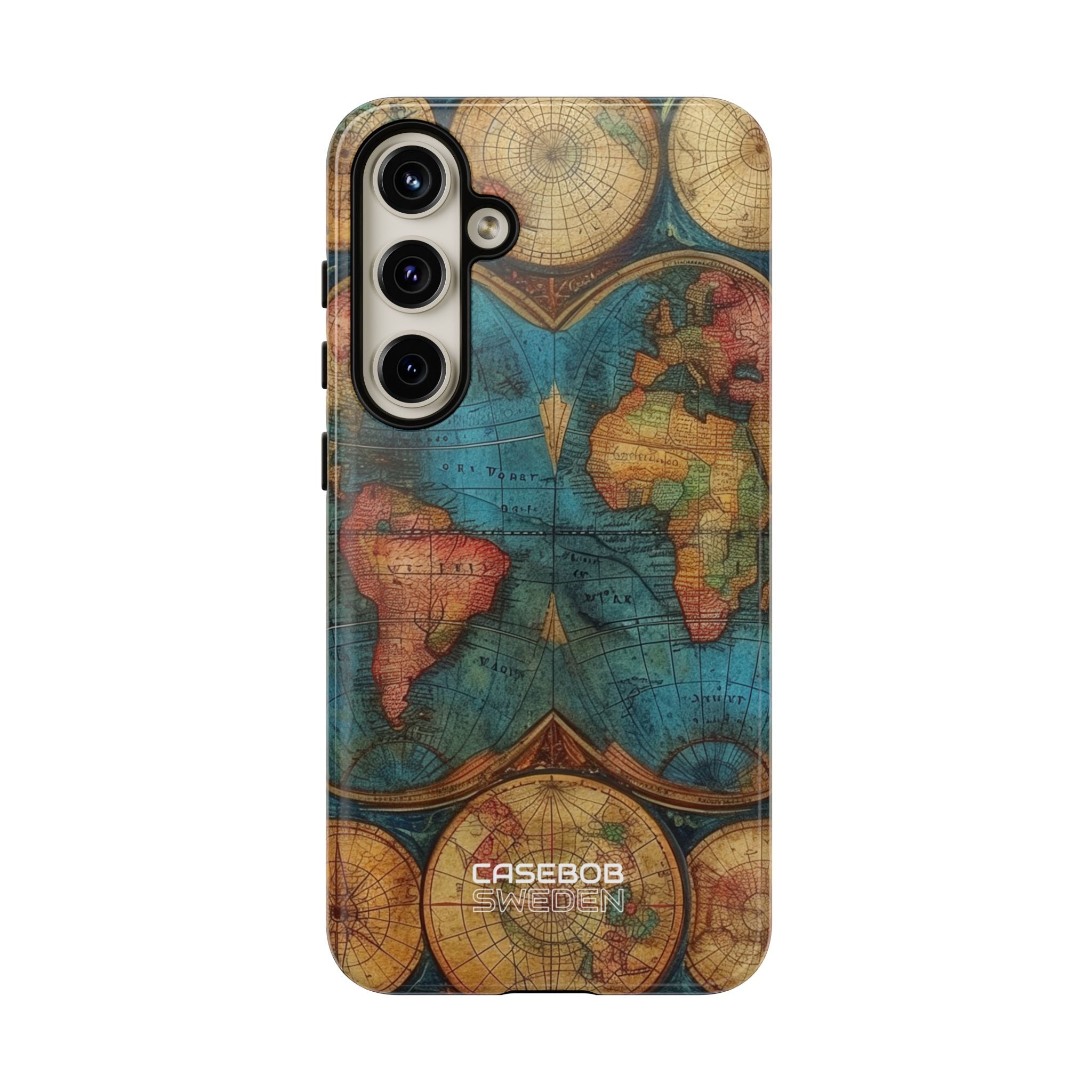 Vintage World Map Samsung S24 - Tough