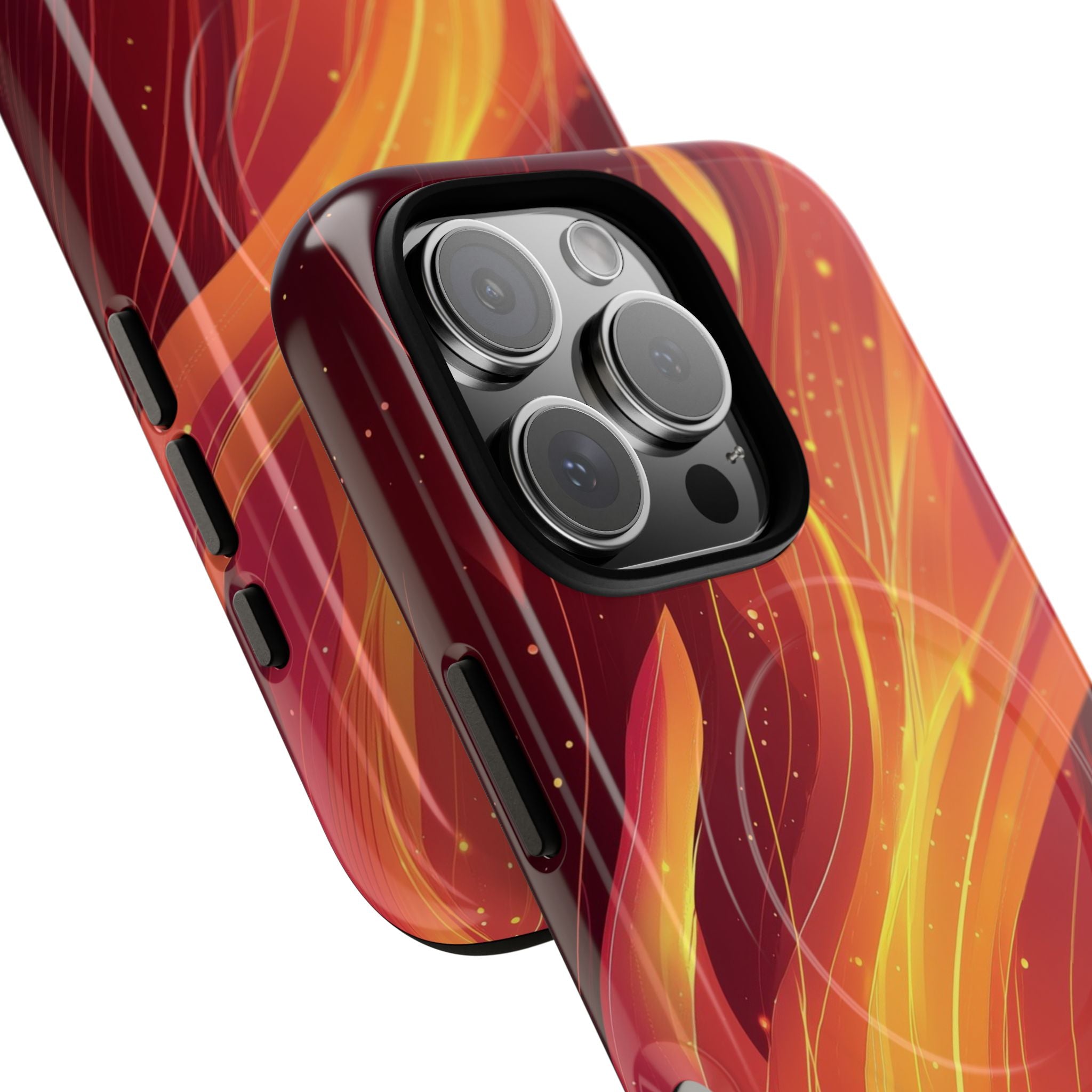 Flaming Flow iPhone 16 Pro Case - Tough+