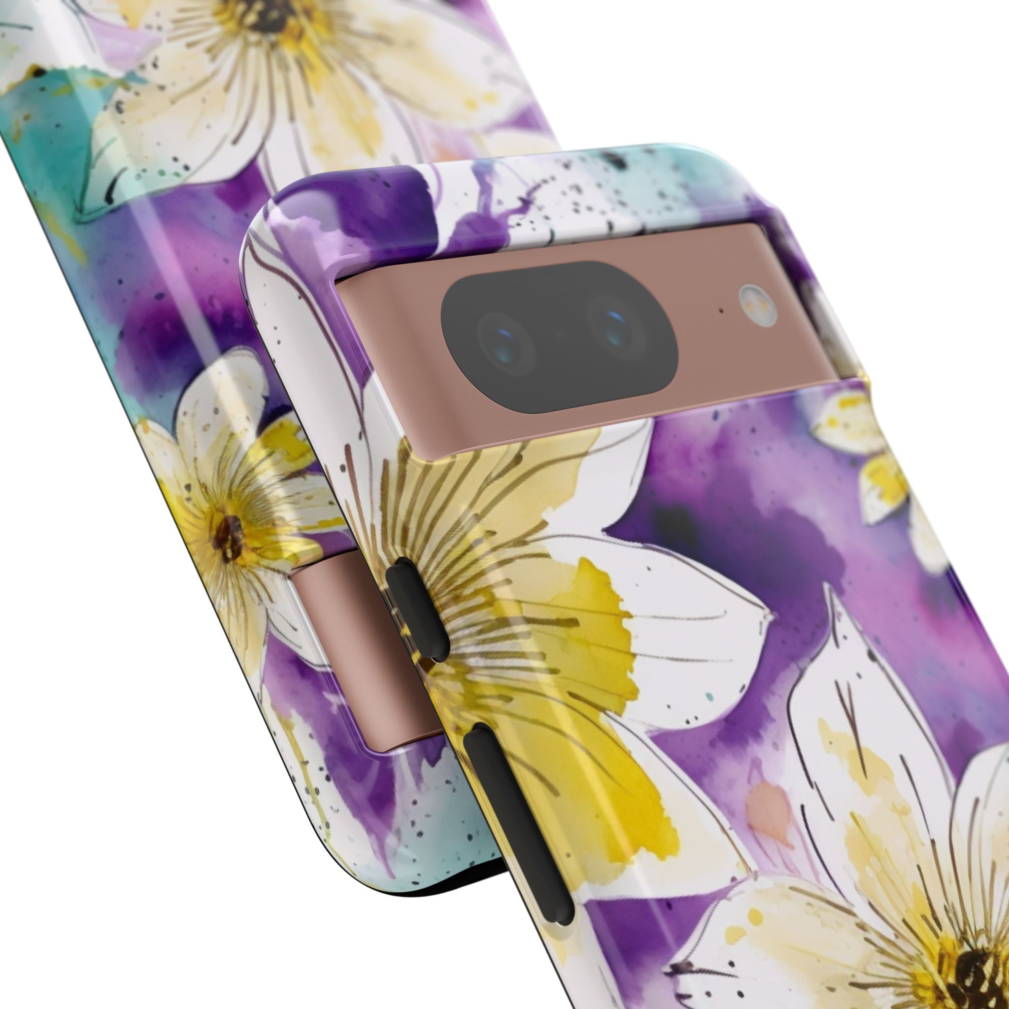 Vibrant Watercolor Flowers - Google Pixel Case