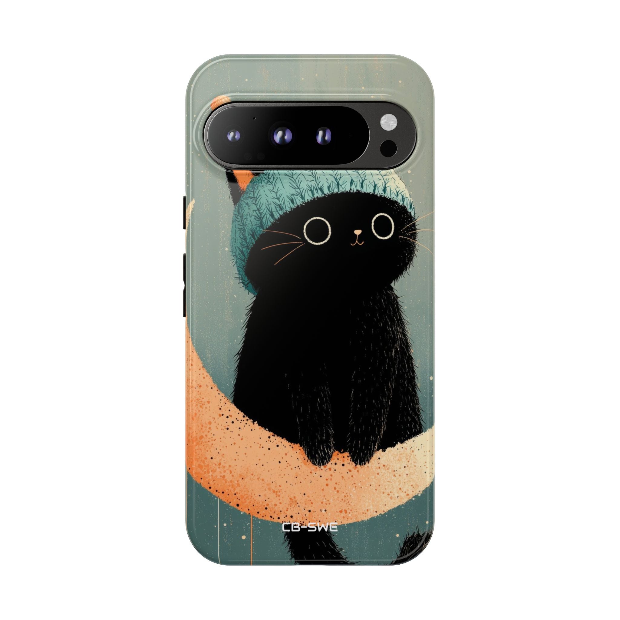 Cat Sits Dreaming - Google Pixel Case