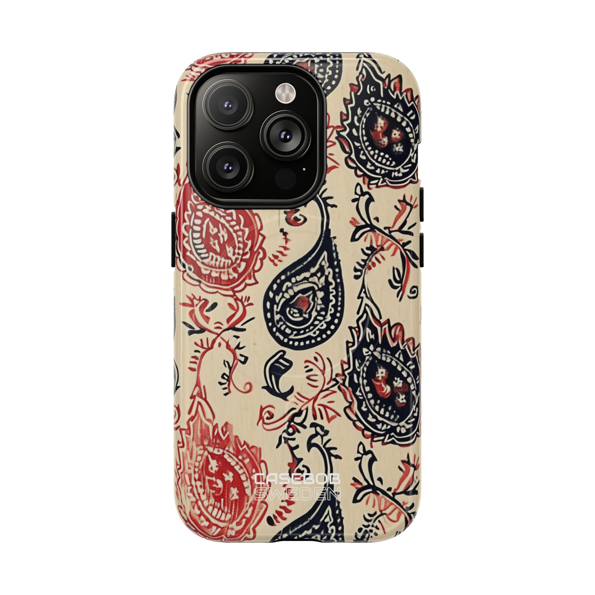 Navy Paisley Swirl iPhone 14 - Tough+