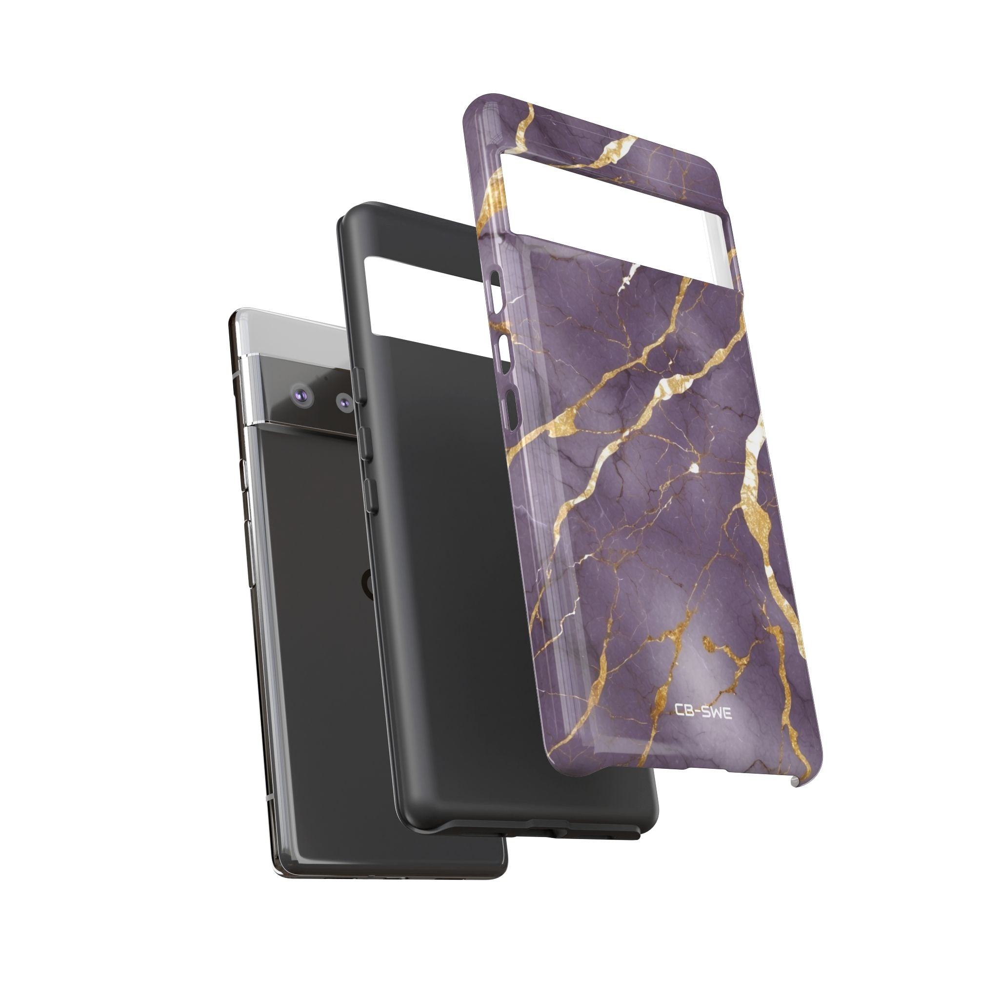 Golden Veins Flowing - Google Pixel Case