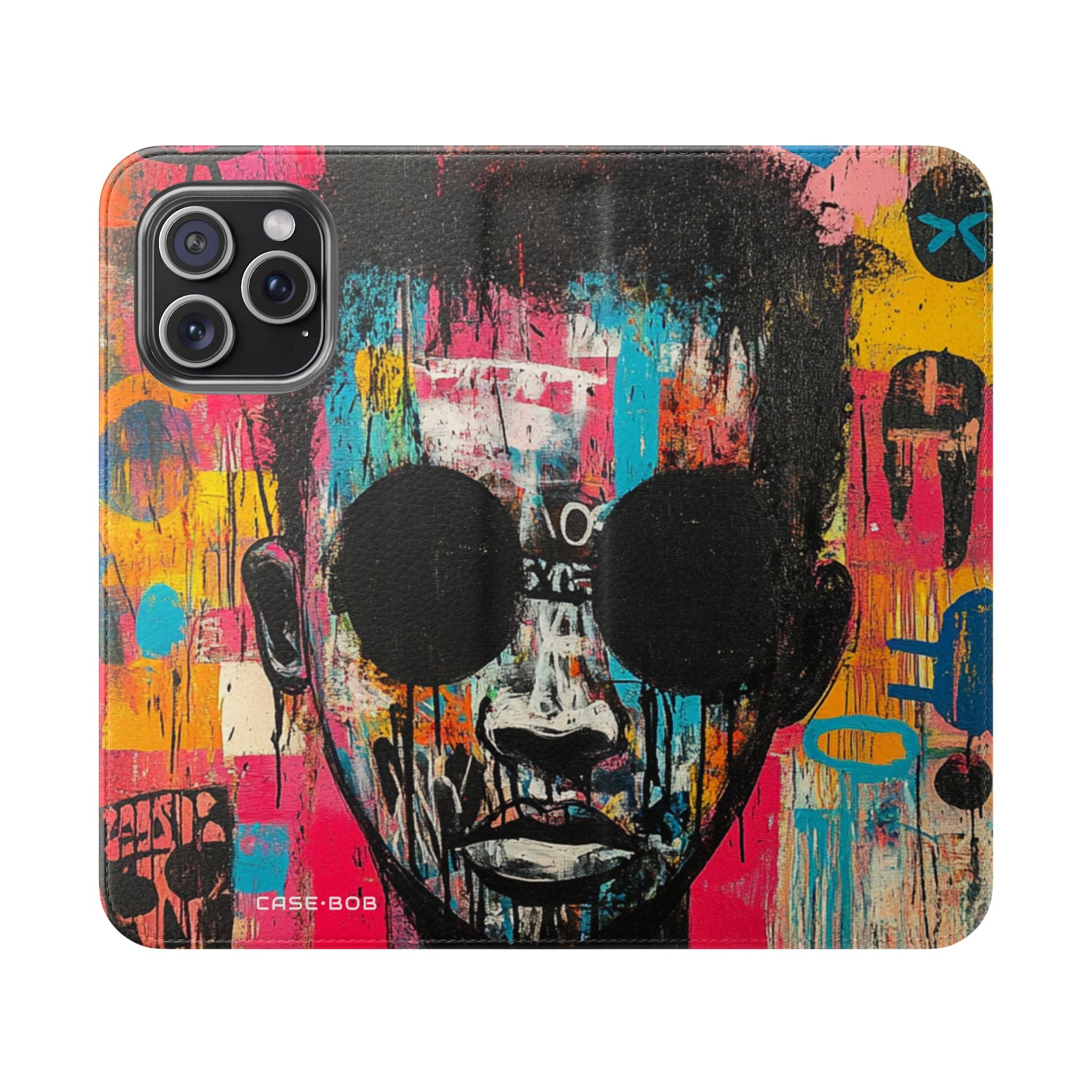 Black Orb Face - iPhone 15 Pro Max Case - Wallet