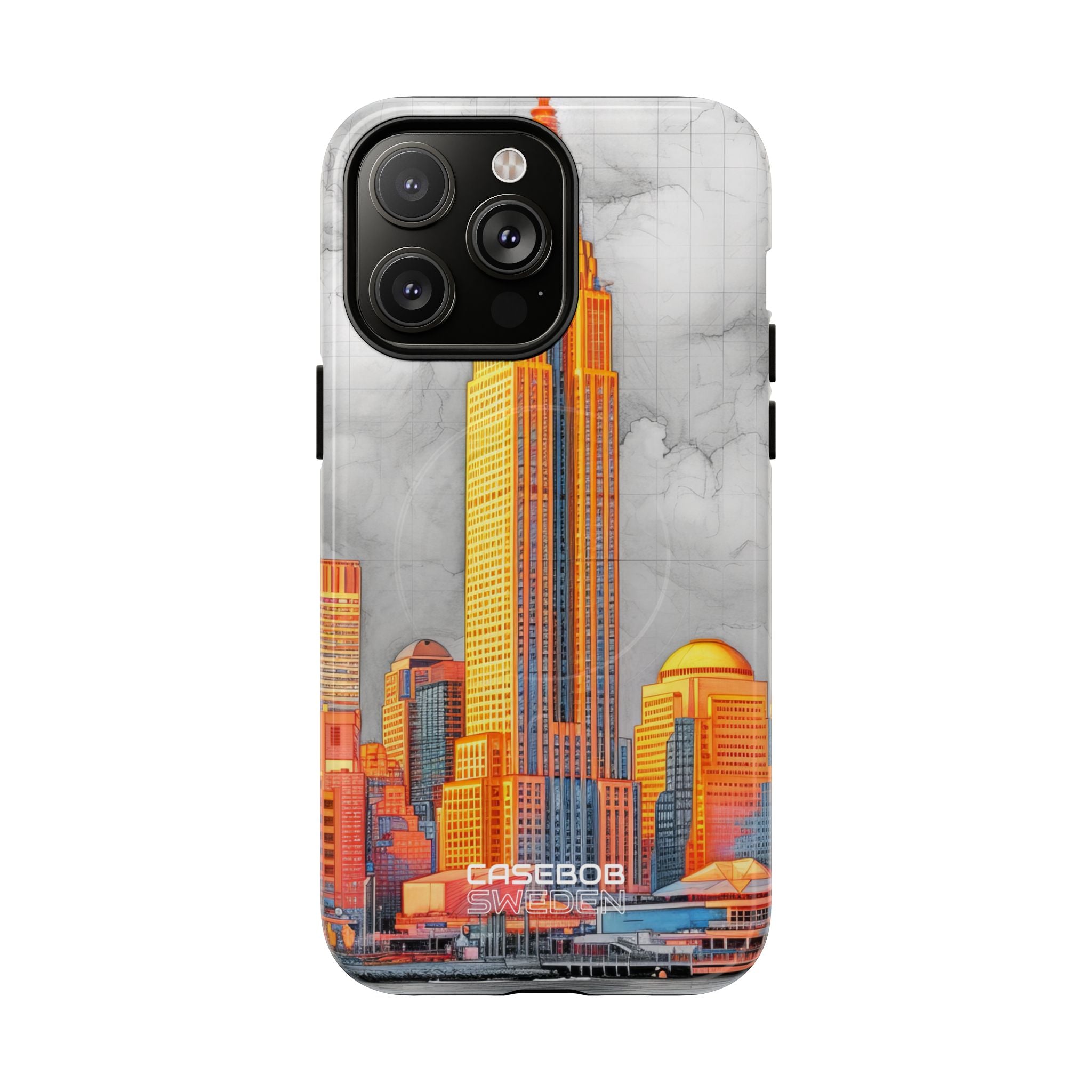Vibrant City Skyline iPhone 14 - Tough+