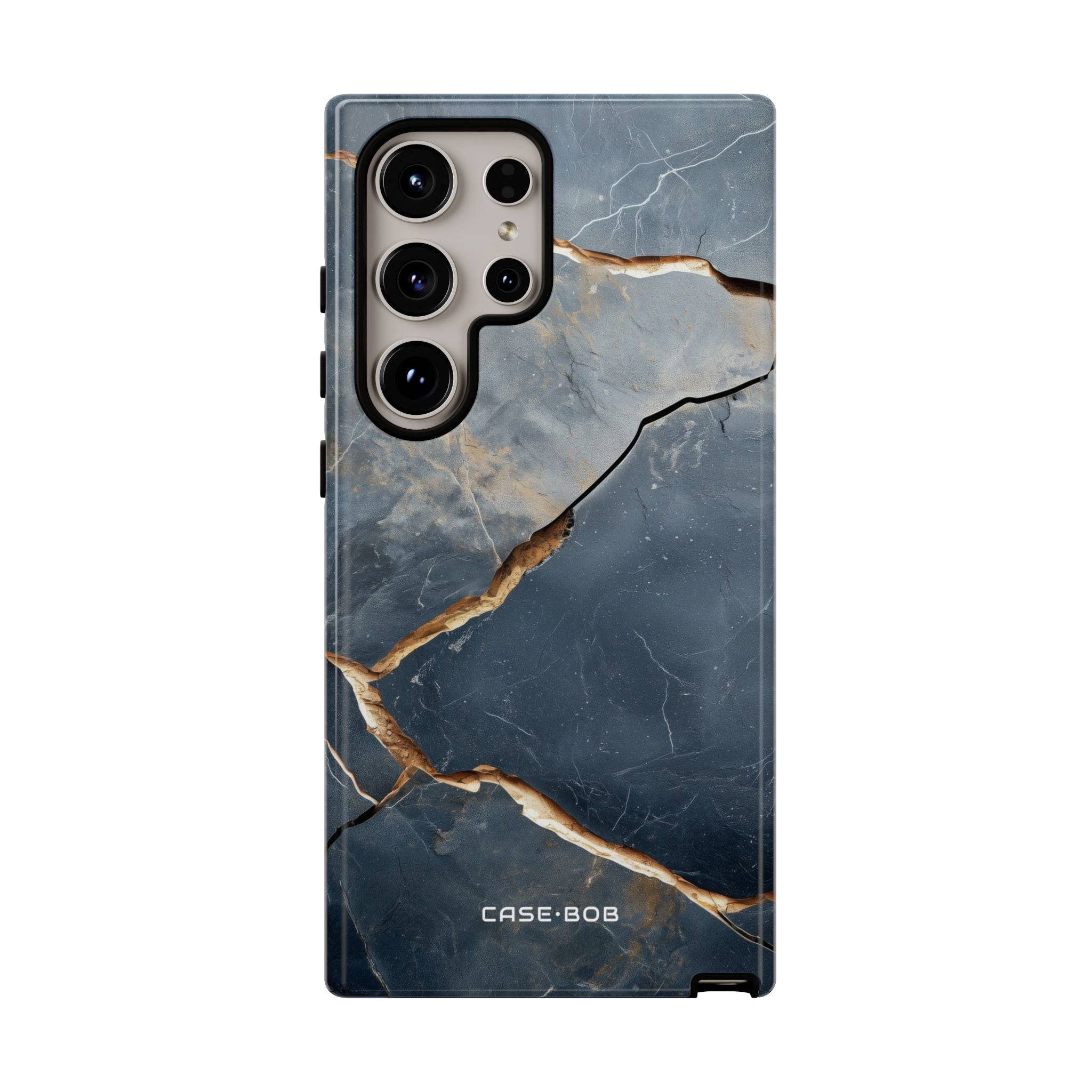 Jagged Vein Navy Samsung S24 Ultra Case - Tough