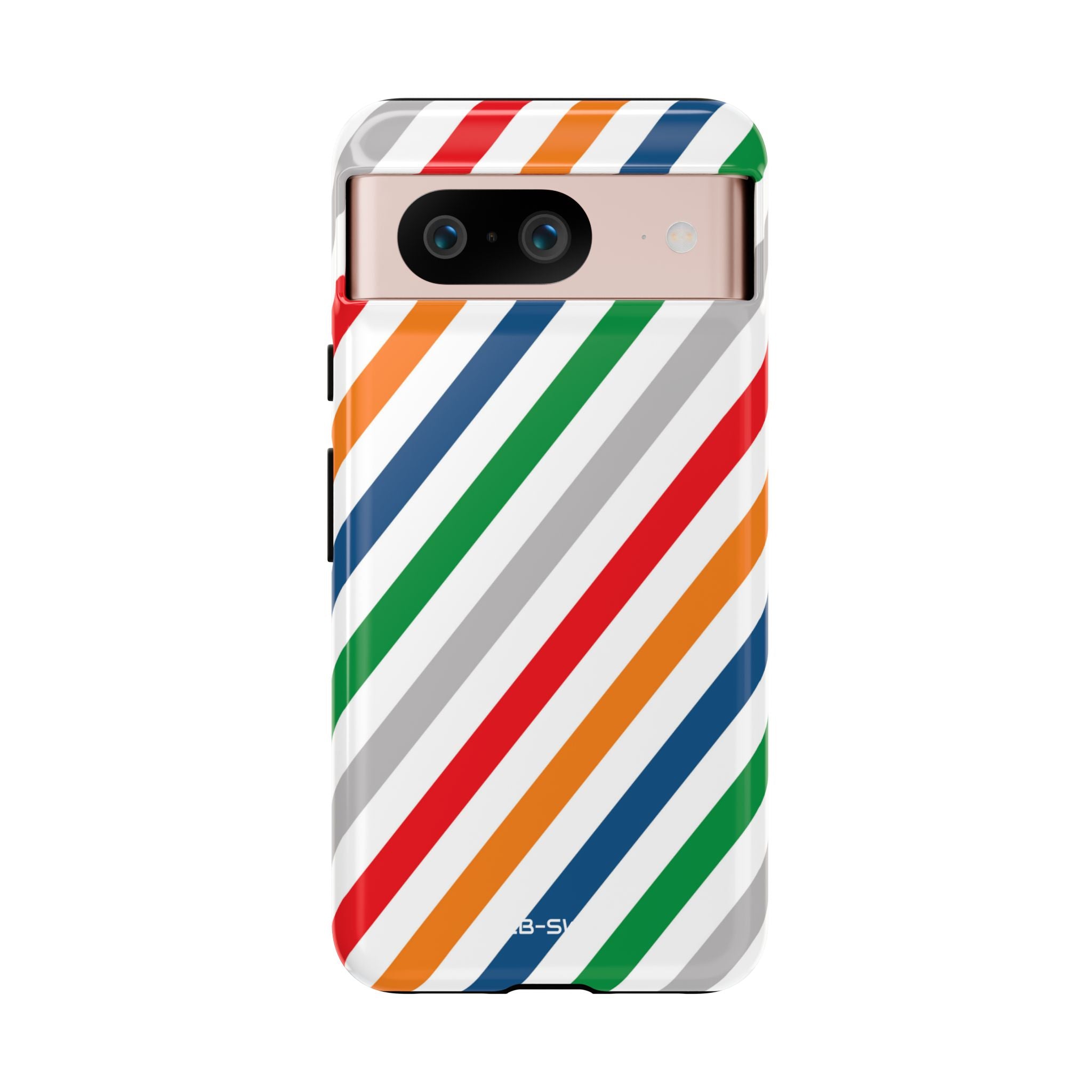 Vibrant Geometric Stripes - Google Pixel Case