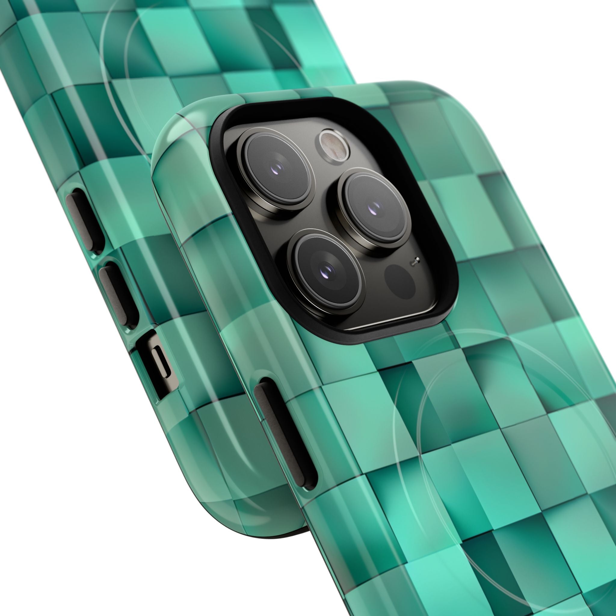 Folded Blue Squares iPhone 14 - Tough+