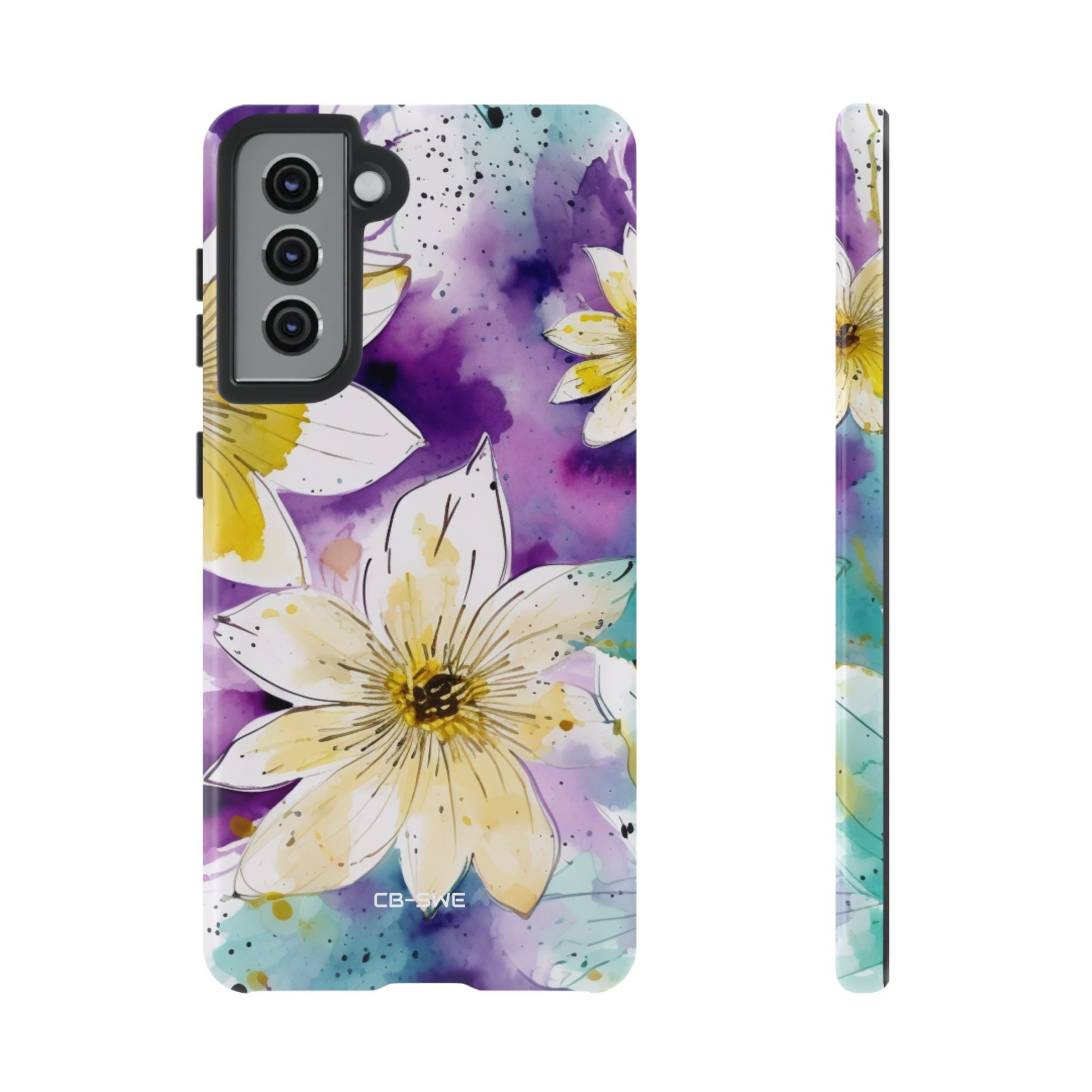 Vibrant Watercolor Flowers - Samsung Case