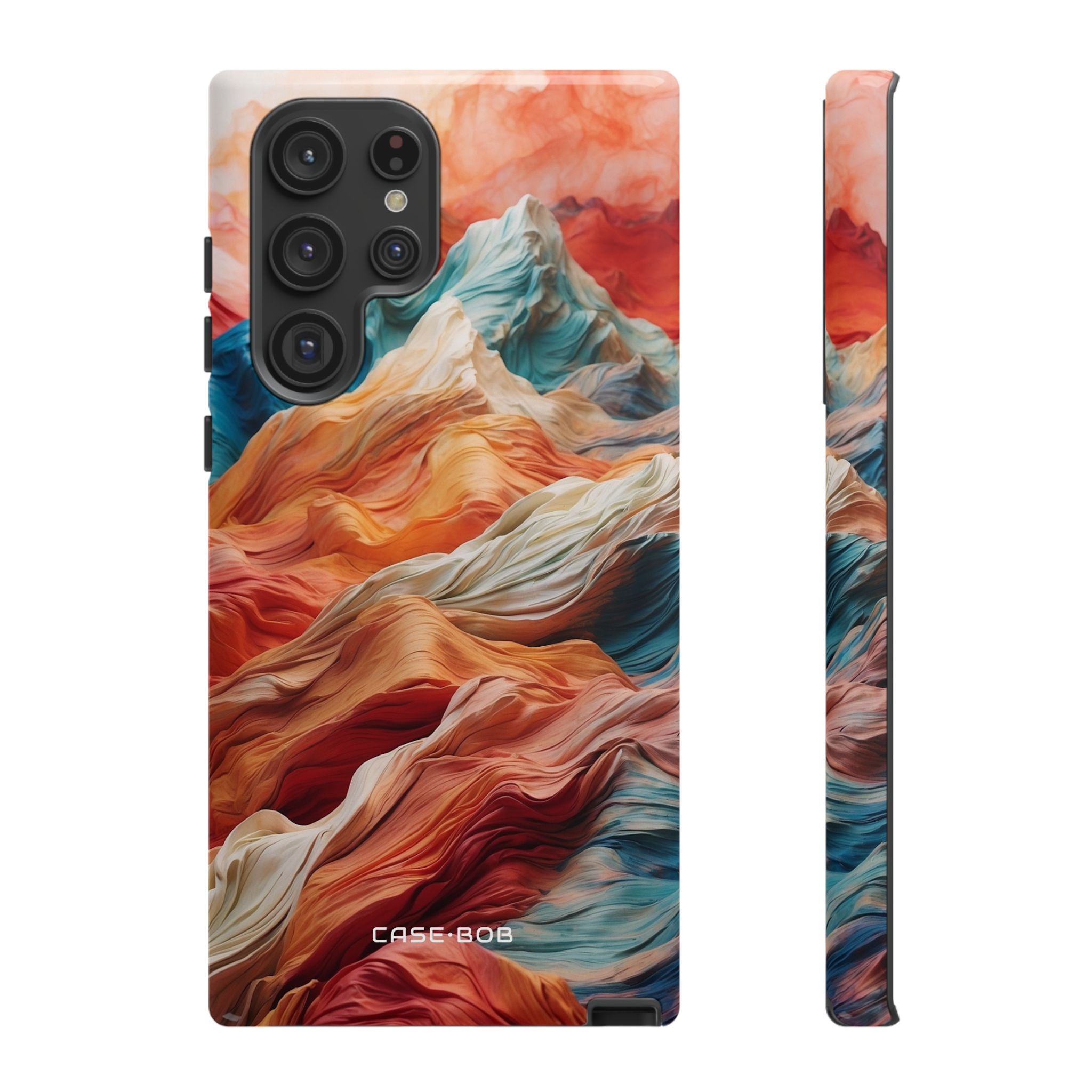 Fabric Peaks Cream Samsung S22 Ultra Case - Tough