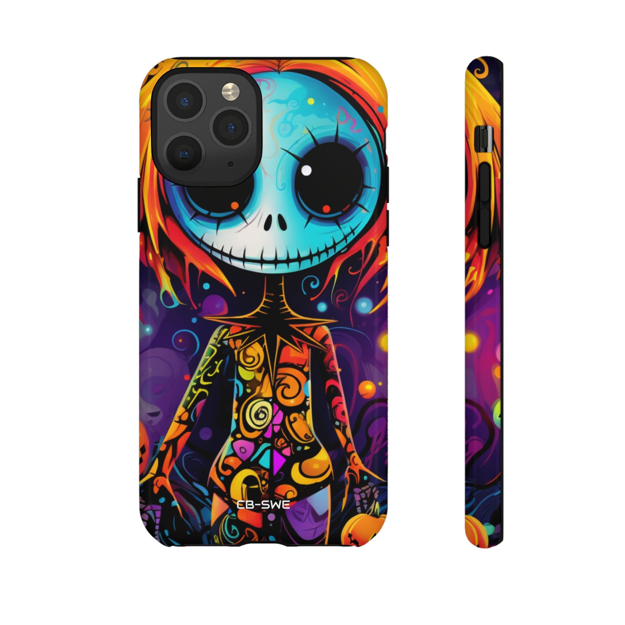 Skeletal Figure Laughs - iPhone Case