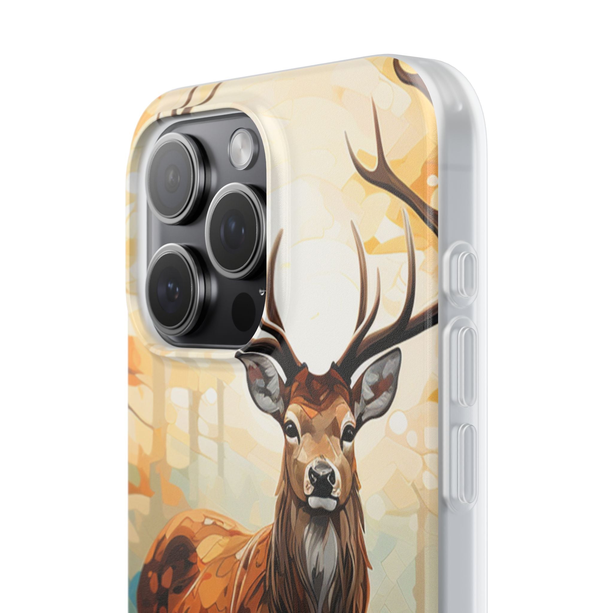 Glowing Stag iPhone 15 Pro Max Case - Soft