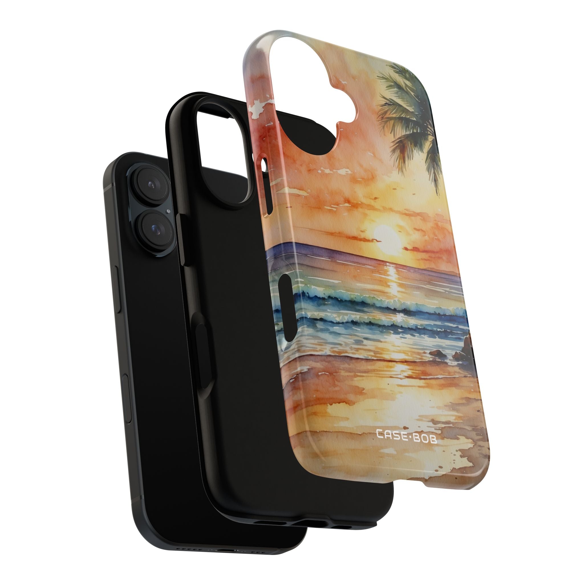 Sunset Palm iPhone 16 Plus Case - Tough
