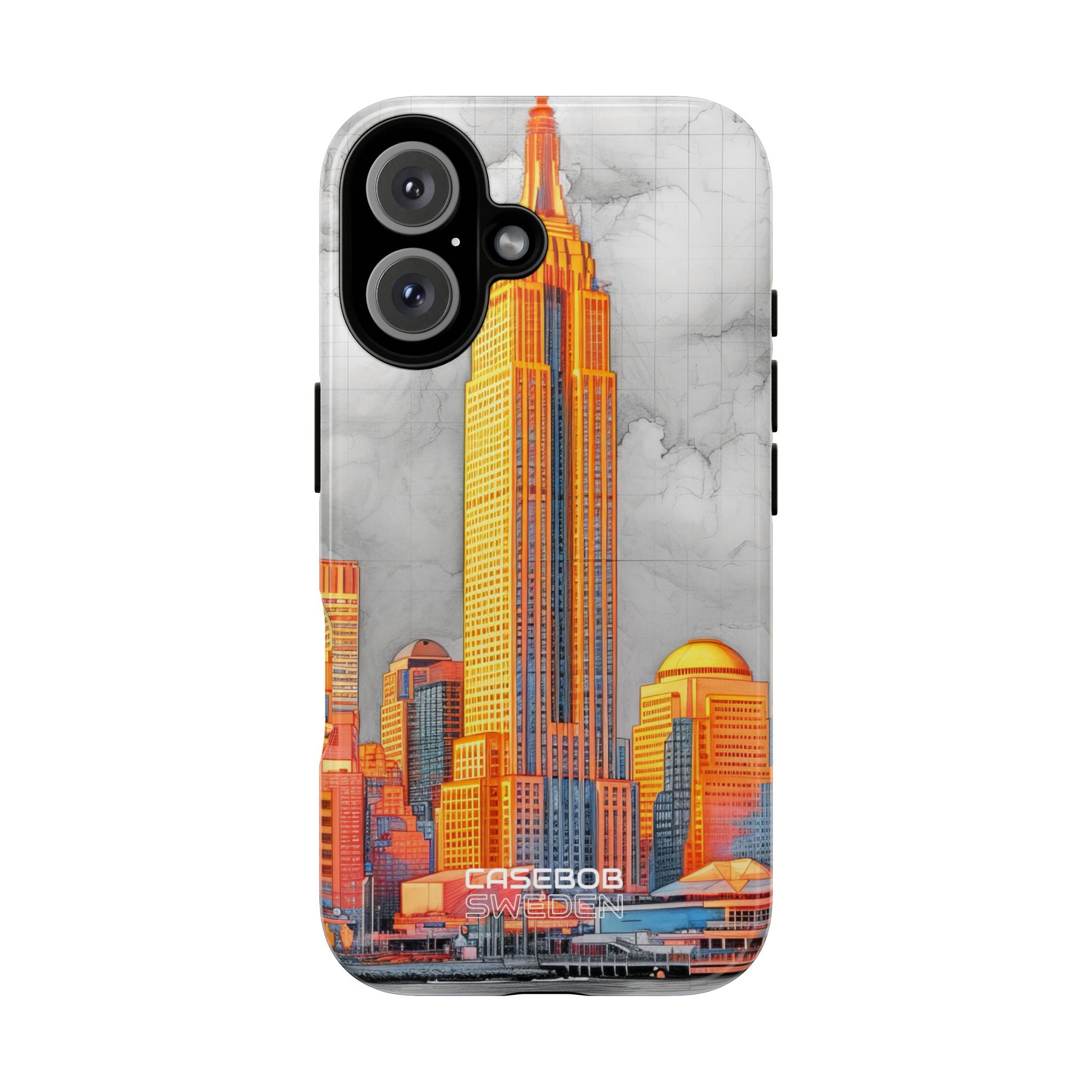 Lebendige Stadtskyline iPhone 16 - Robust