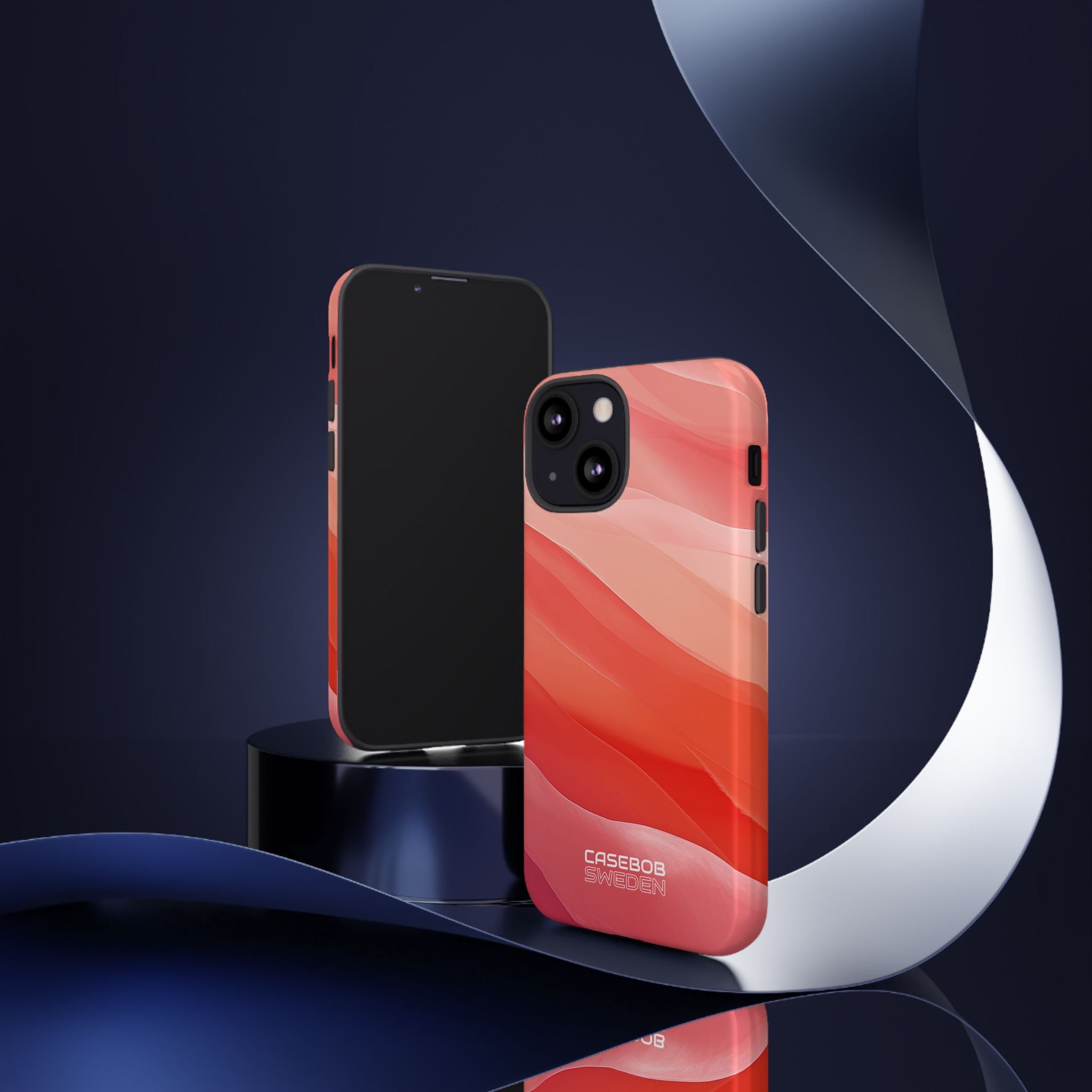 Flowing Coral Waves iPhone 13 - Tough