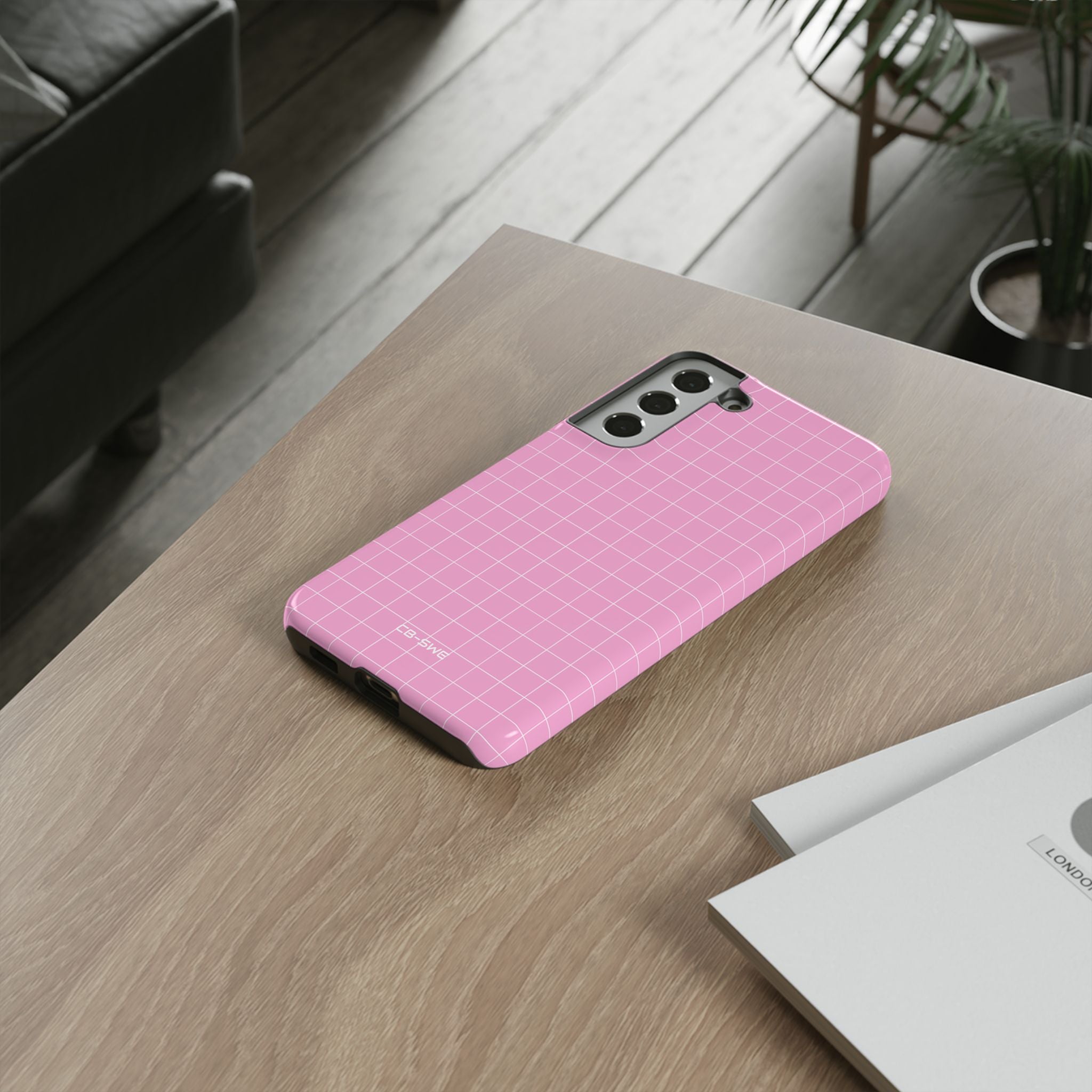 Pink Squares Align - Samsung Case