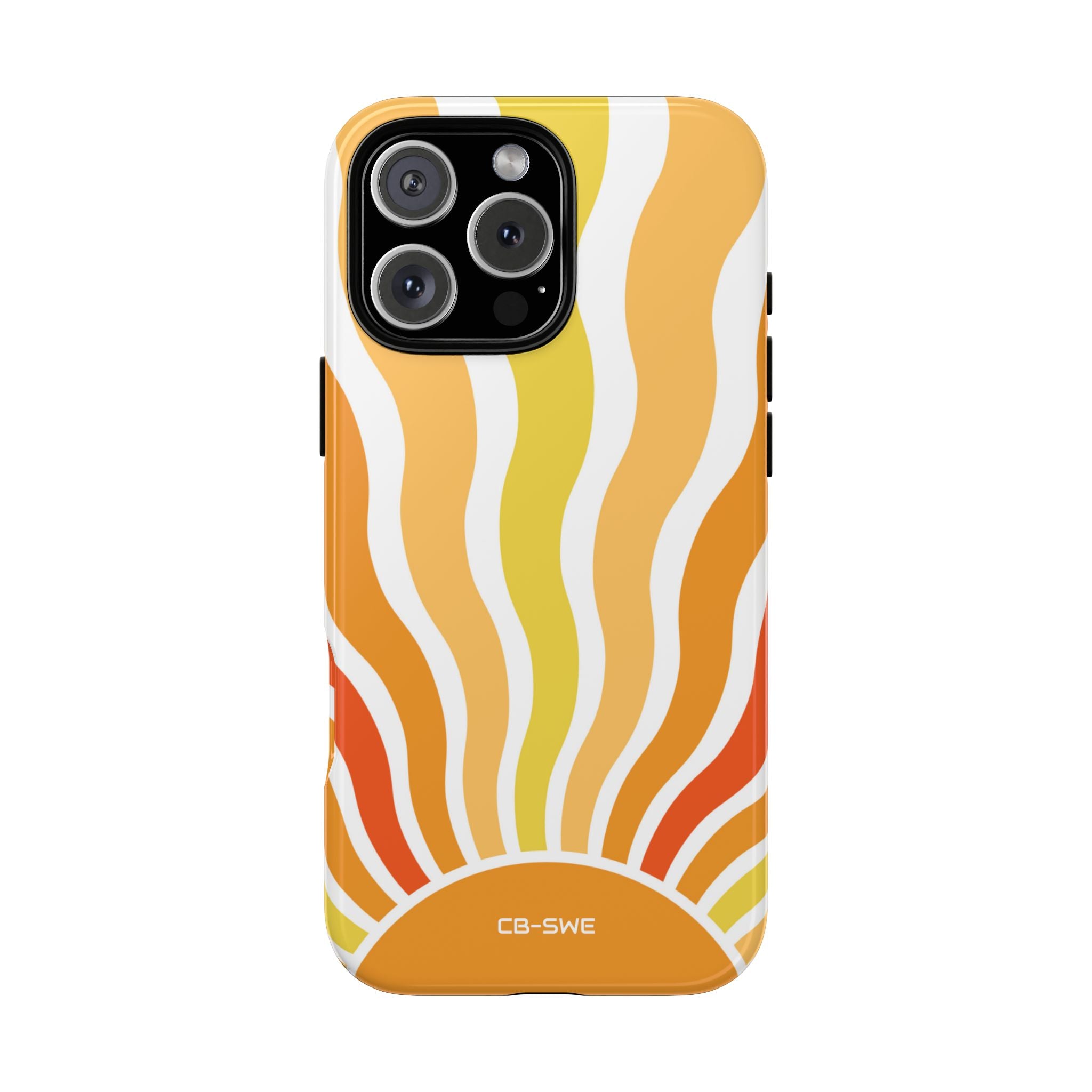 Retro Sunshine Waves - iPhone Case