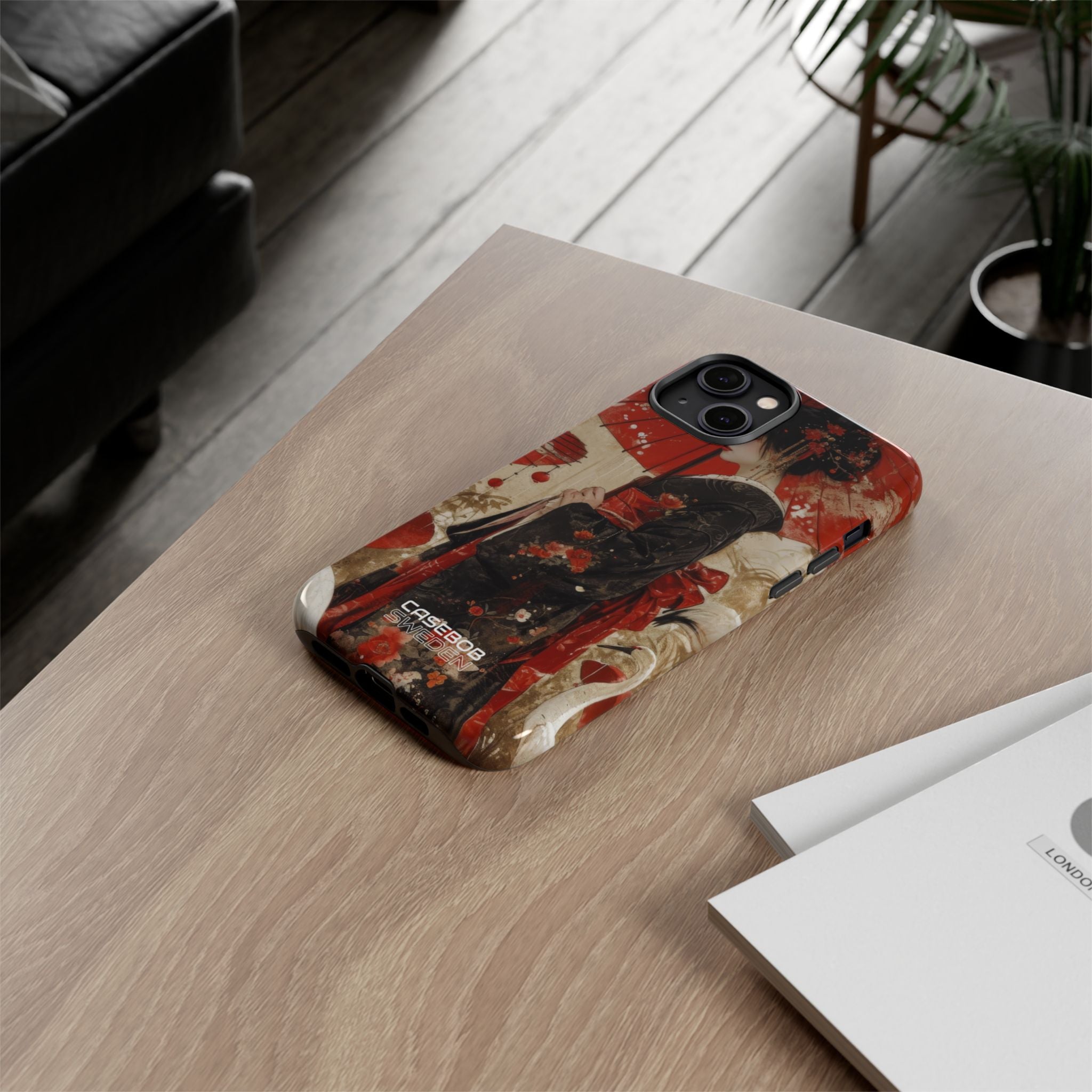 Scarlet Crane Dreams iPhone 14 - Resistente