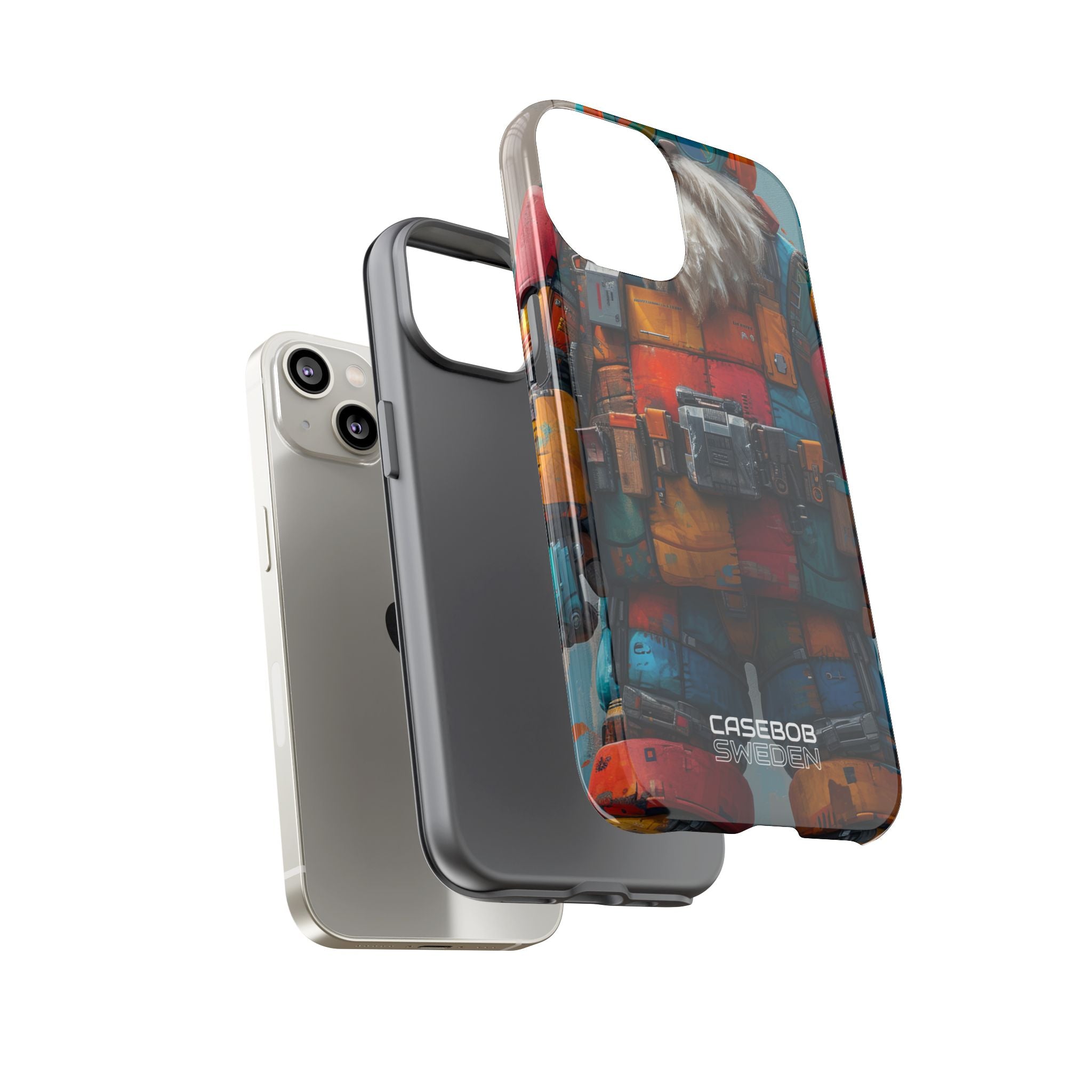 Whimsical Robot Wanderer iPhone 14 - Tough