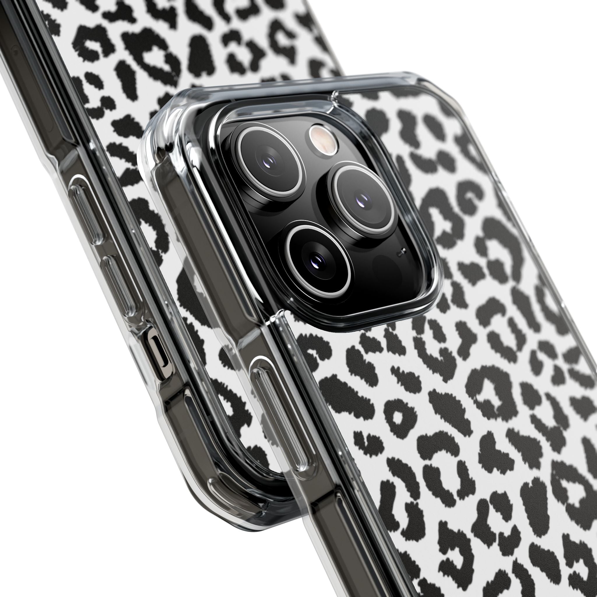 Monochrome Leopard Essence iPhone Case - Impact