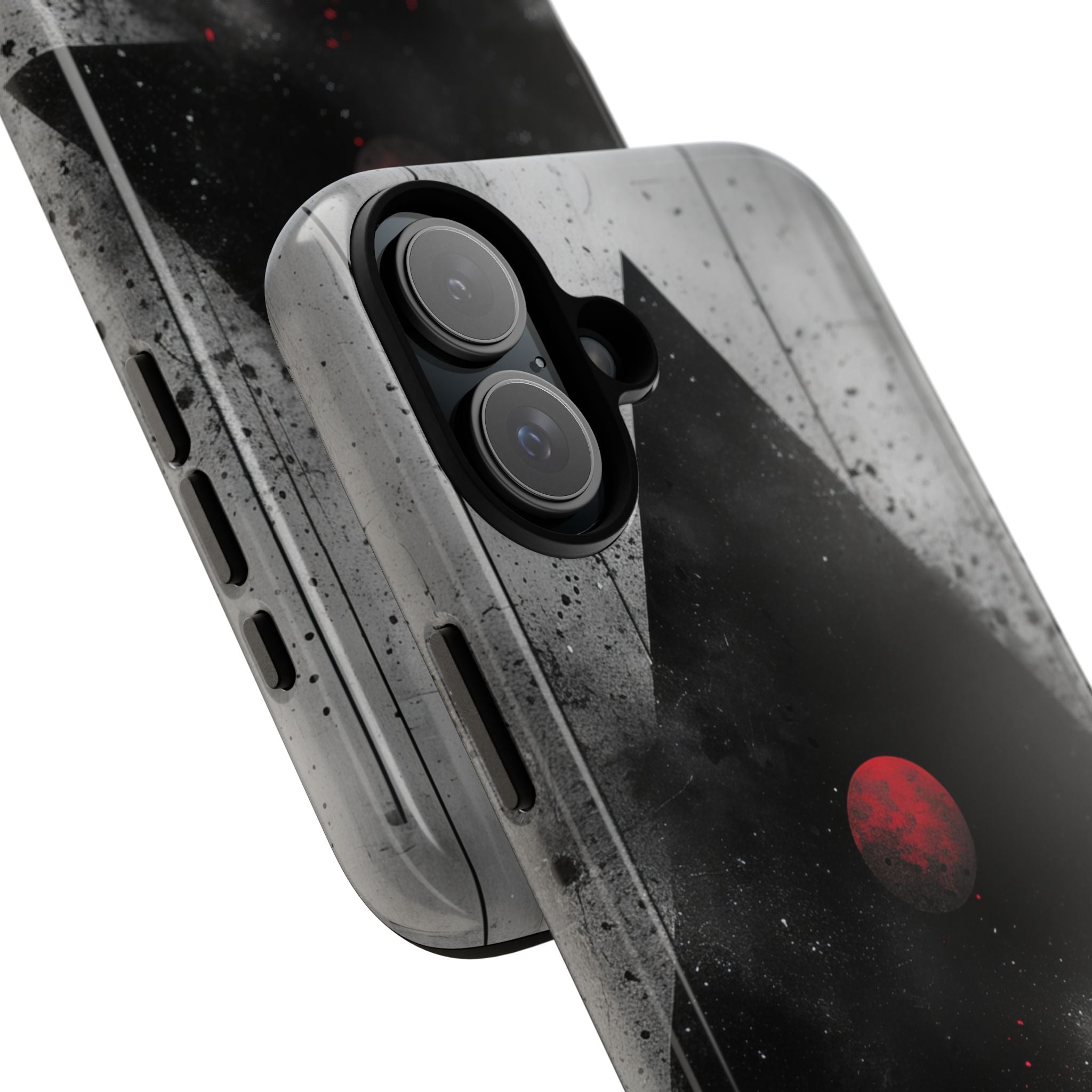 Crimson Core Geometry iPhone 16 - Tough